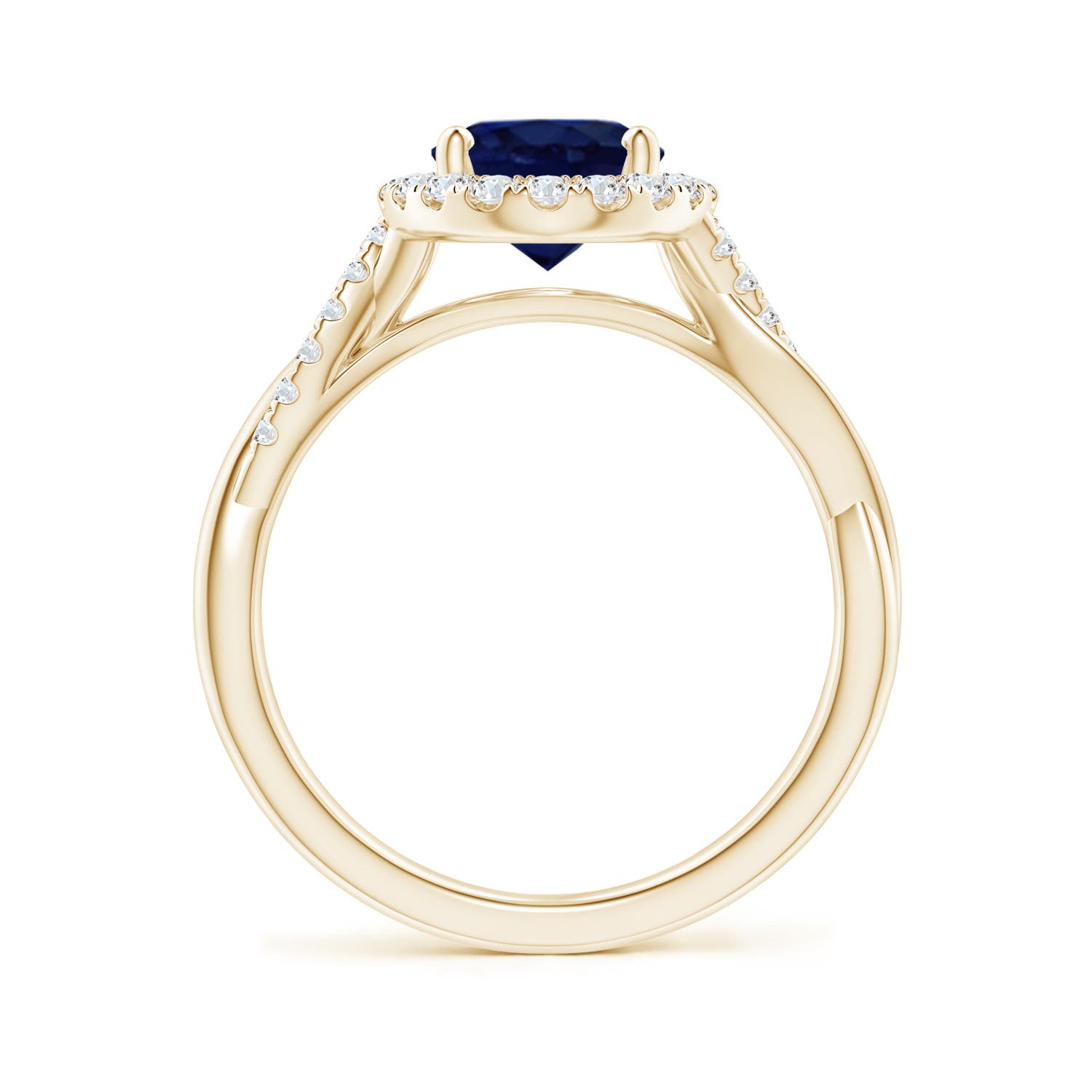 A - Blue Sapphire / 2.35 CT / 14 KT Yellow Gold