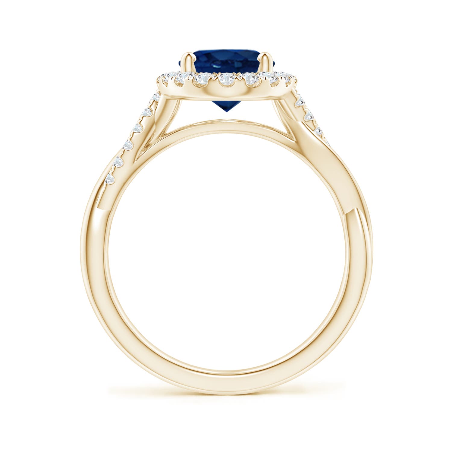 AA - Blue Sapphire / 2.35 CT / 14 KT Yellow Gold