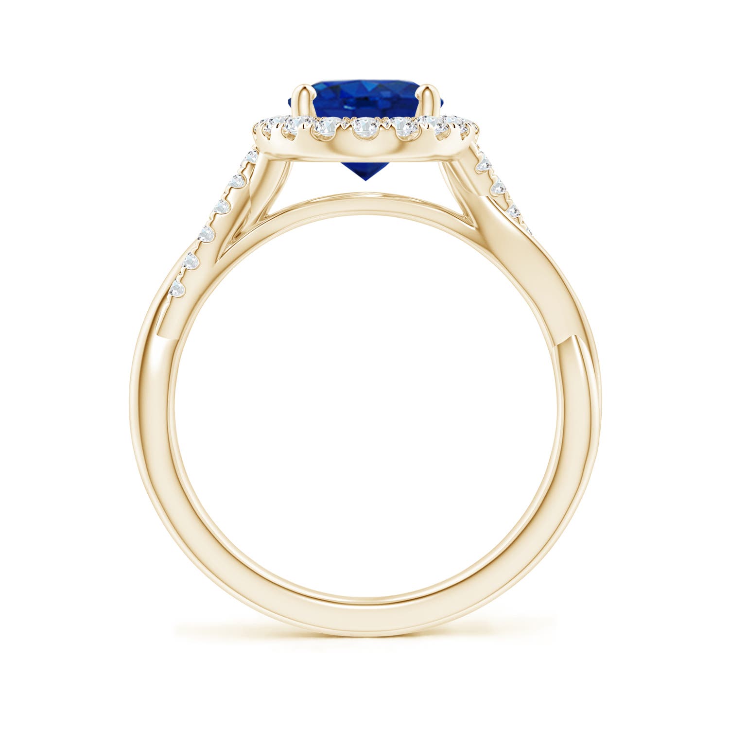 AAA - Blue Sapphire / 2.35 CT / 14 KT Yellow Gold