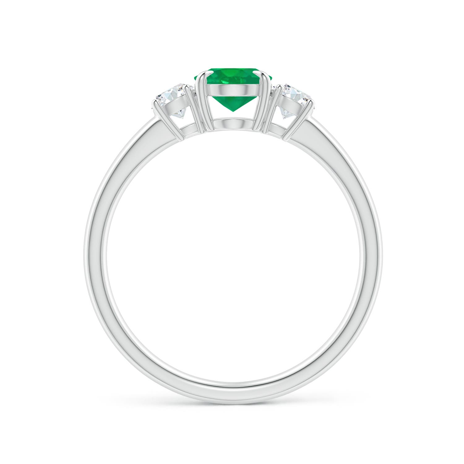 AA - Emerald / 0.91 CT / 14 KT White Gold