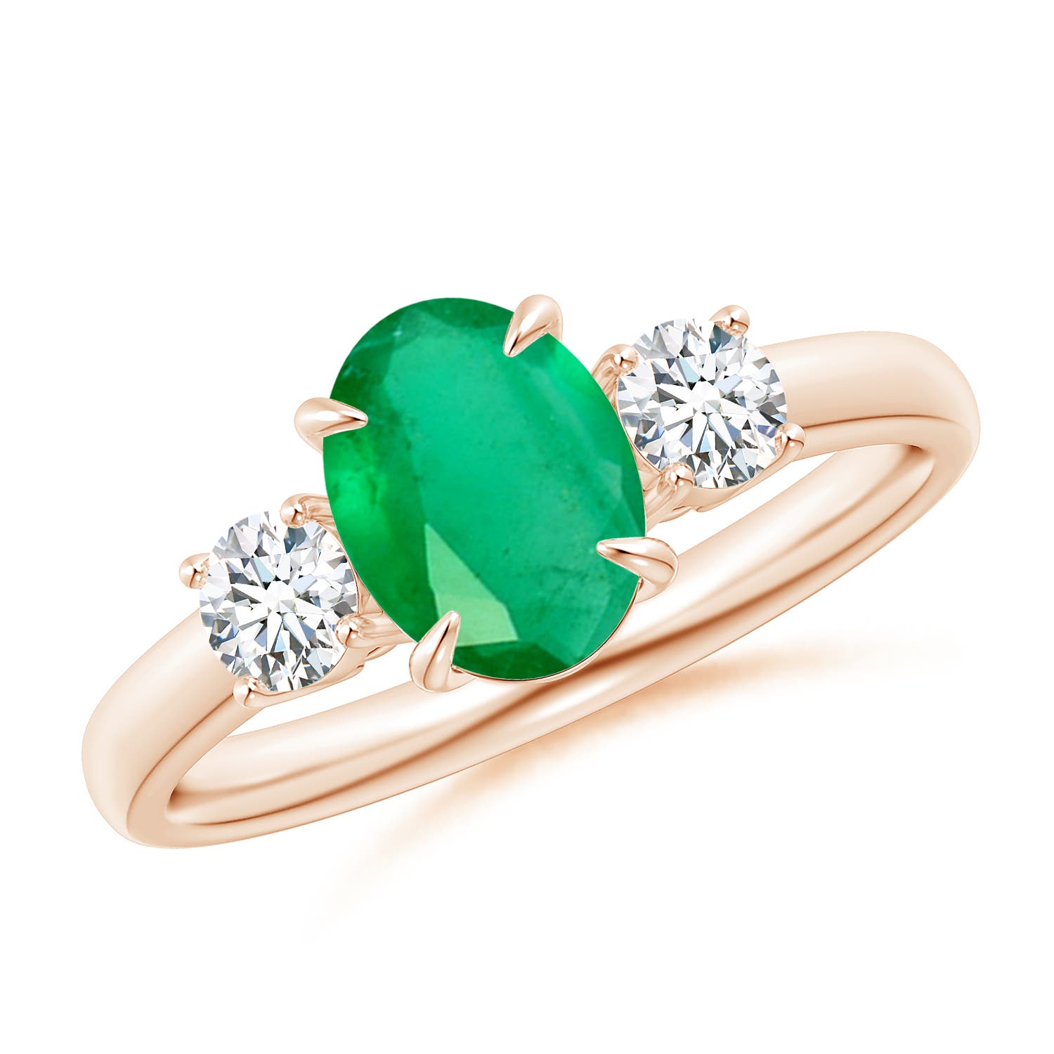 A - Emerald / 1.45 CT / 14 KT Rose Gold