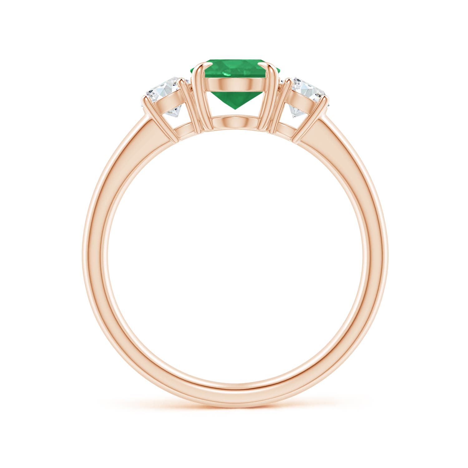 A - Emerald / 1.45 CT / 14 KT Rose Gold