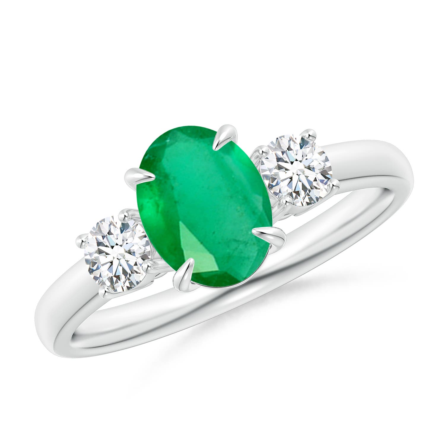 A - Emerald / 1.45 CT / 14 KT White Gold