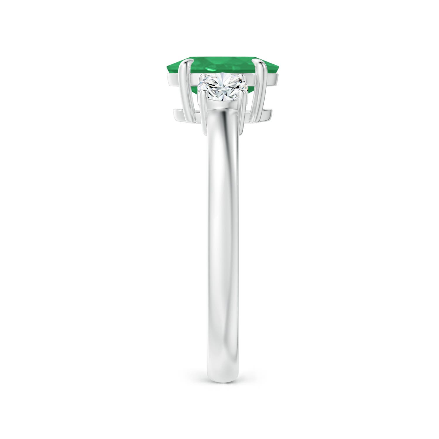 A - Emerald / 1.45 CT / 14 KT White Gold