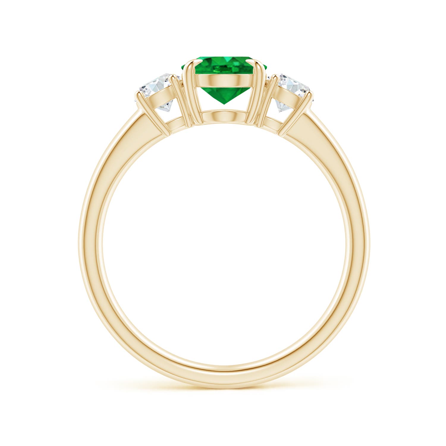 AAA - Emerald / 1.45 CT / 14 KT Yellow Gold