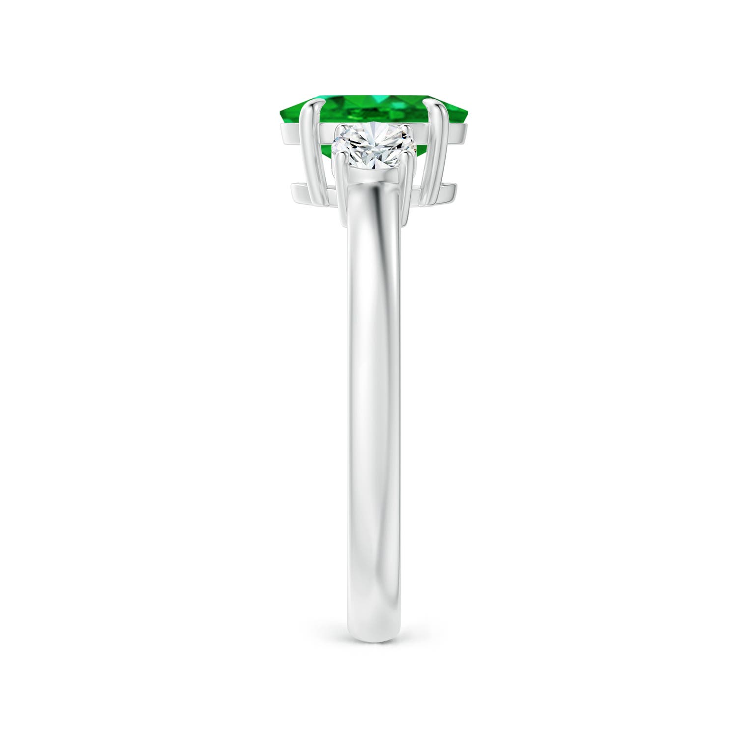 AAAA - Emerald / 1.45 CT / 14 KT White Gold