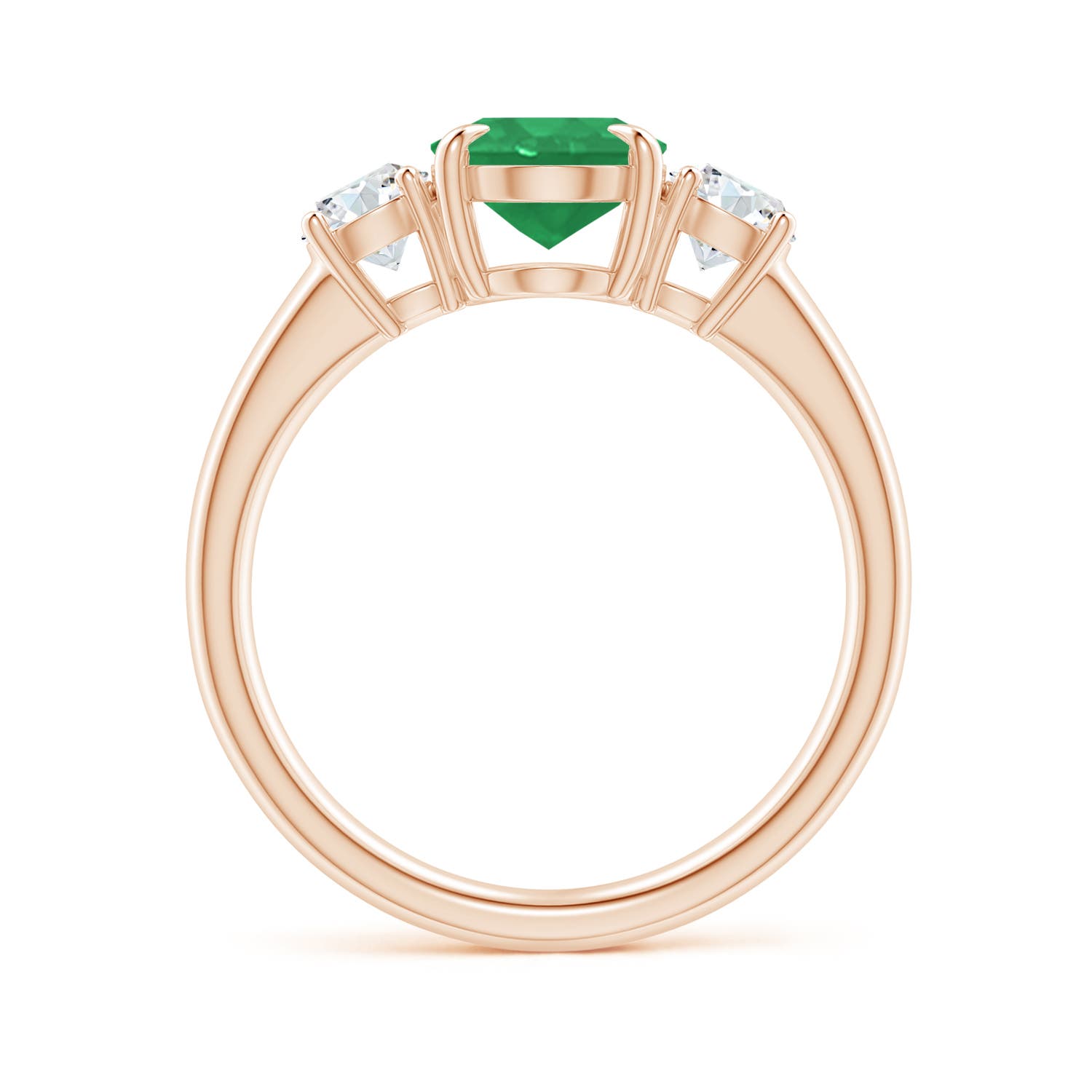 A - Emerald / 1.96 CT / 14 KT Rose Gold