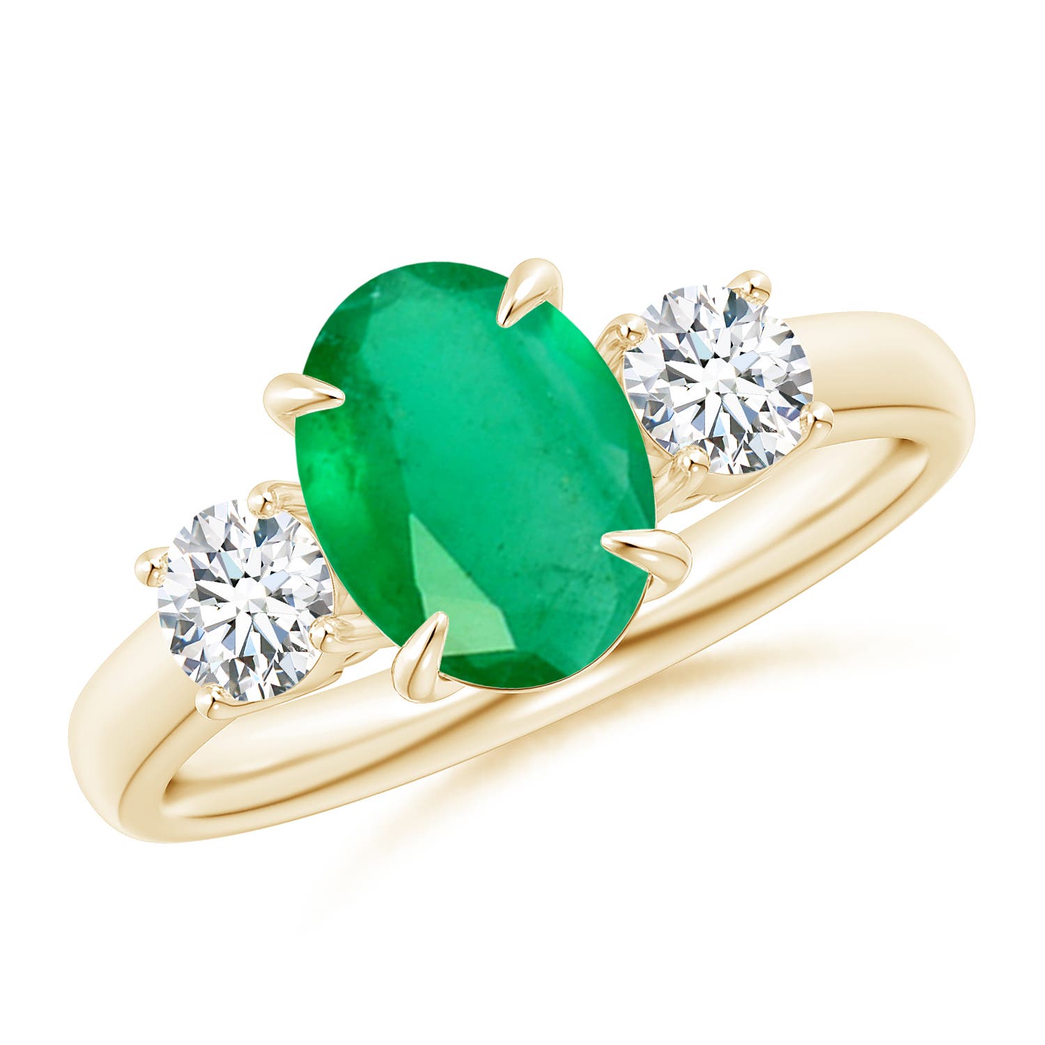 A - Emerald / 1.96 CT / 14 KT Yellow Gold