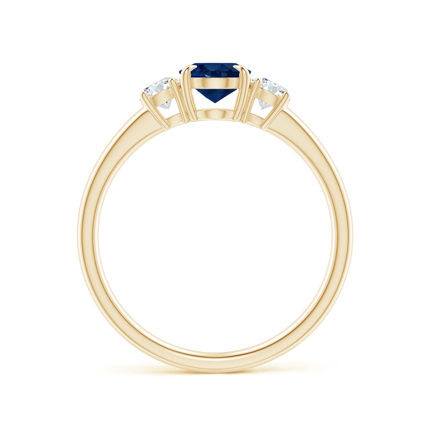 AA - Blue Sapphire / 1.1 CT / 14 KT Yellow Gold