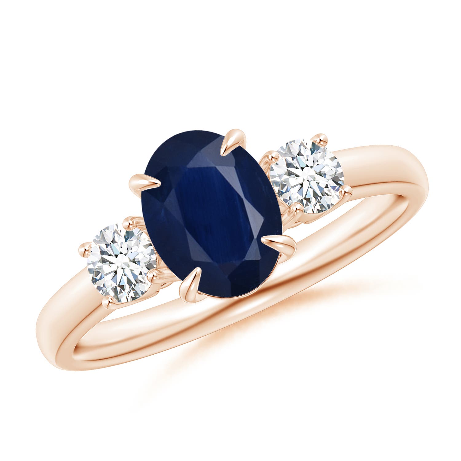 A - Blue Sapphire / 1.9 CT / 14 KT Rose Gold