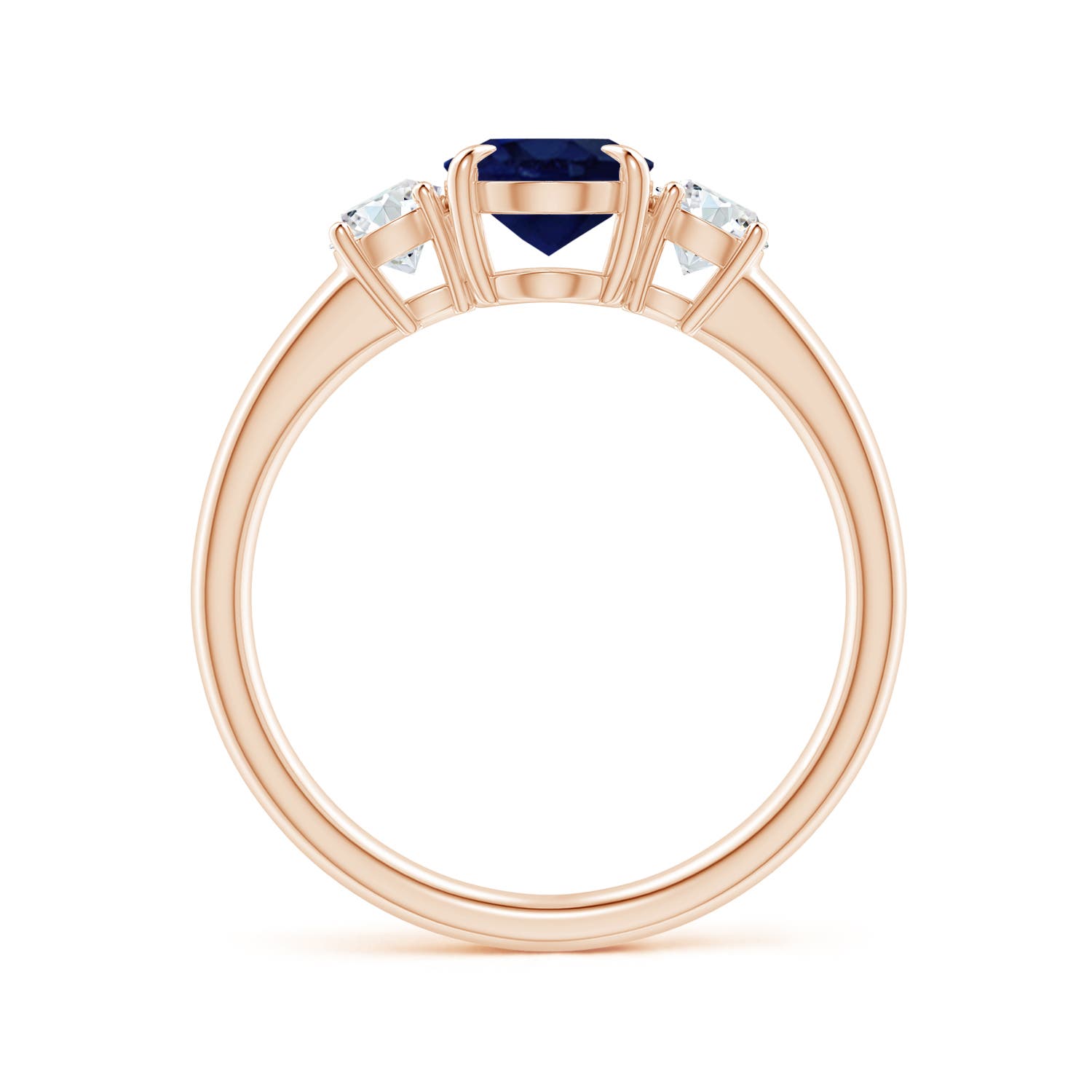 A - Blue Sapphire / 1.9 CT / 14 KT Rose Gold