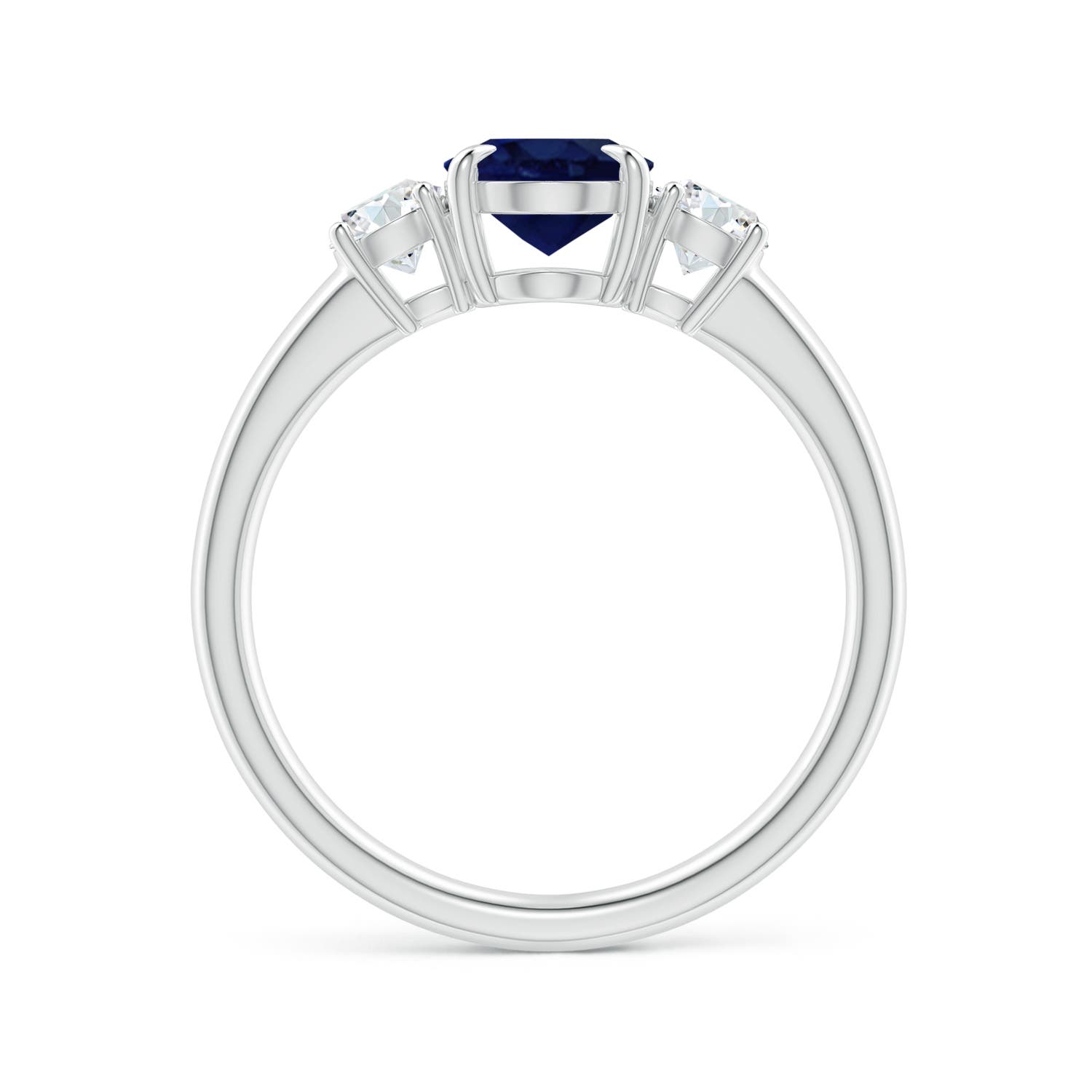 A - Blue Sapphire / 1.9 CT / 14 KT White Gold