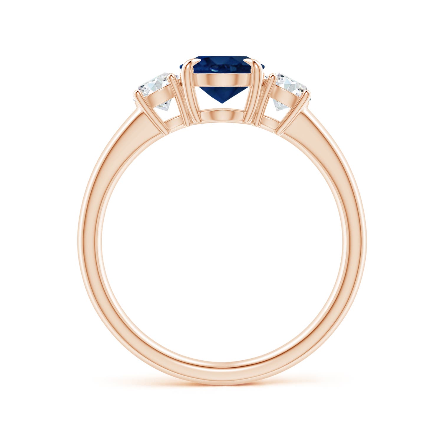 AA - Blue Sapphire / 1.9 CT / 14 KT Rose Gold