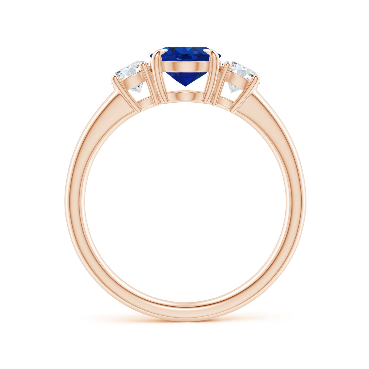 AAA - Blue Sapphire / 1.9 CT / 14 KT Rose Gold