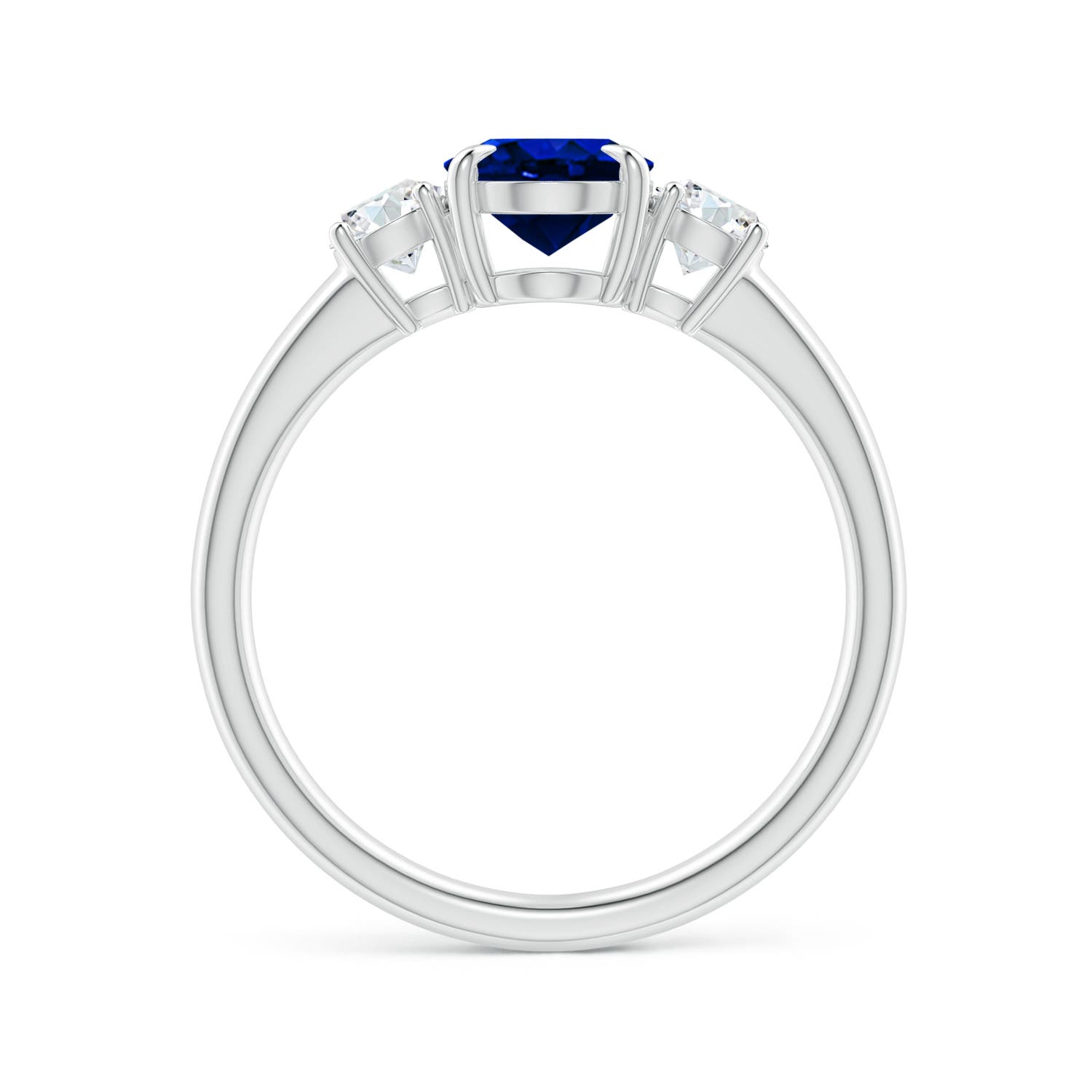 AAAA - Blue Sapphire / 1.9 CT / 14 KT White Gold