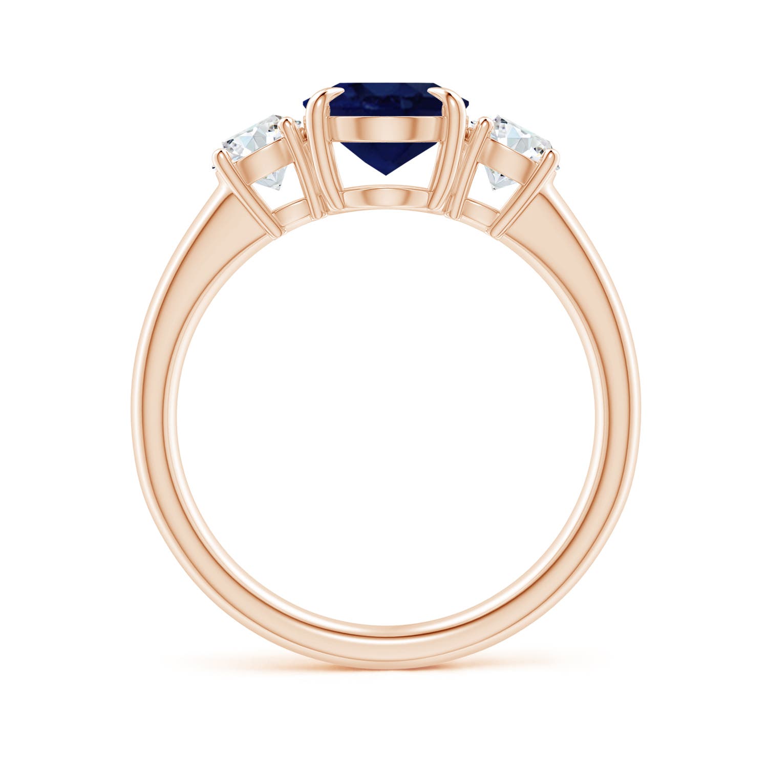 A - Blue Sapphire / 2.46 CT / 14 KT Rose Gold