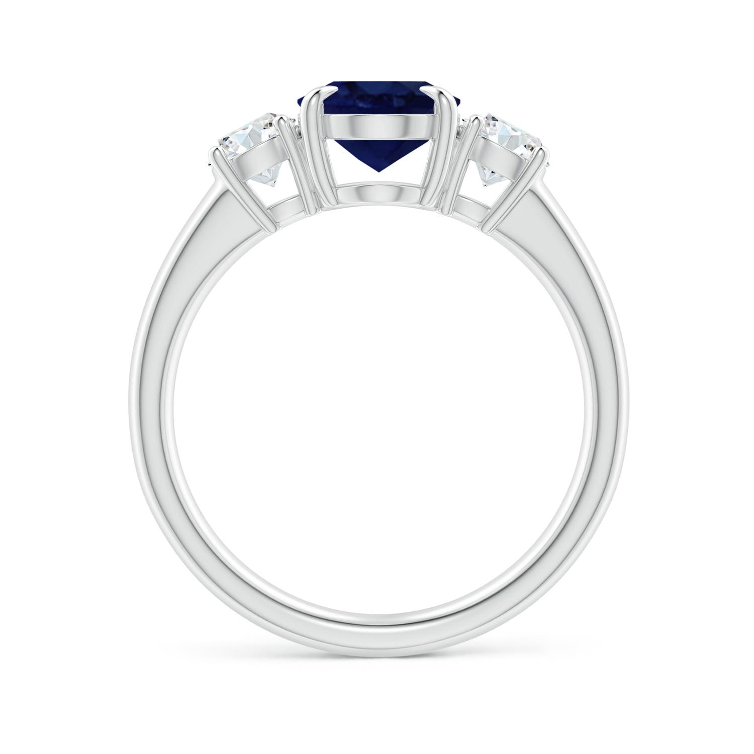 A - Blue Sapphire / 2.46 CT / 14 KT White Gold