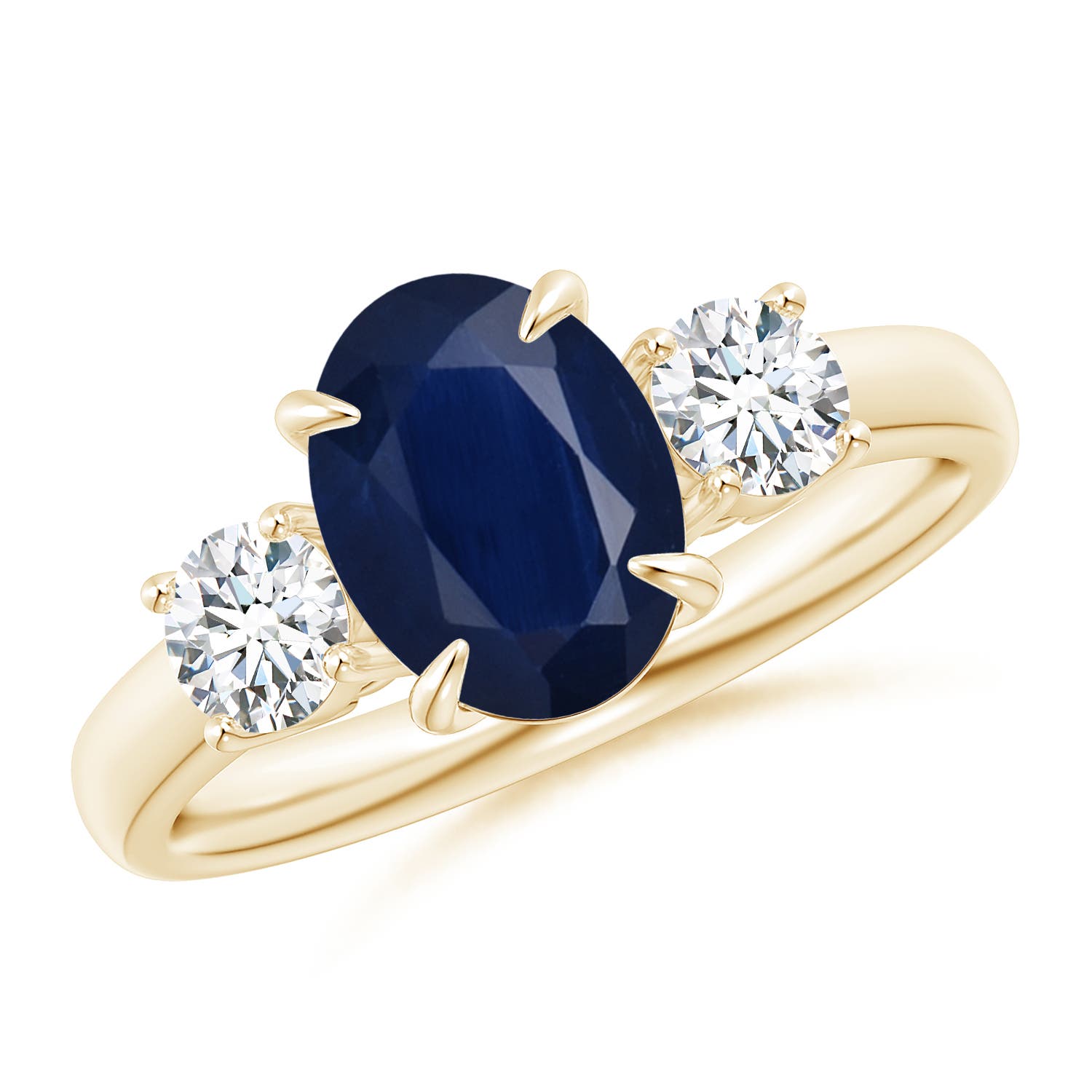 A - Blue Sapphire / 2.46 CT / 14 KT Yellow Gold