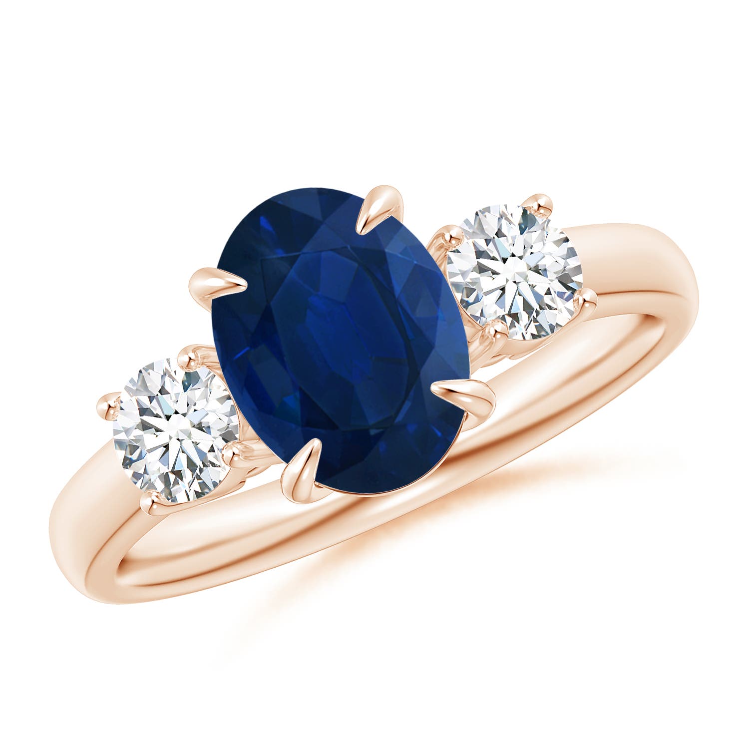 AA - Blue Sapphire / 2.46 CT / 14 KT Rose Gold