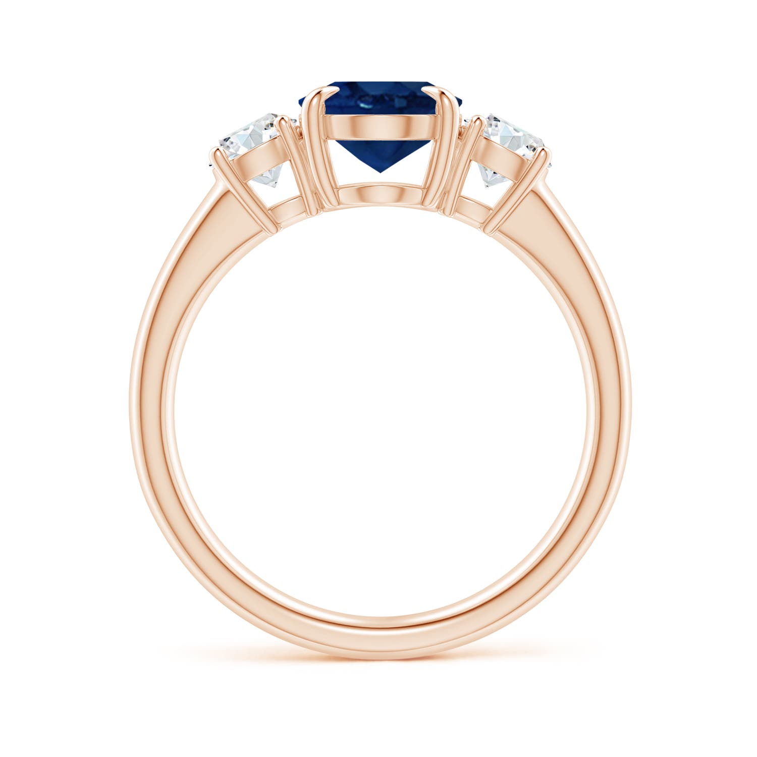 AA - Blue Sapphire / 2.46 CT / 14 KT Rose Gold