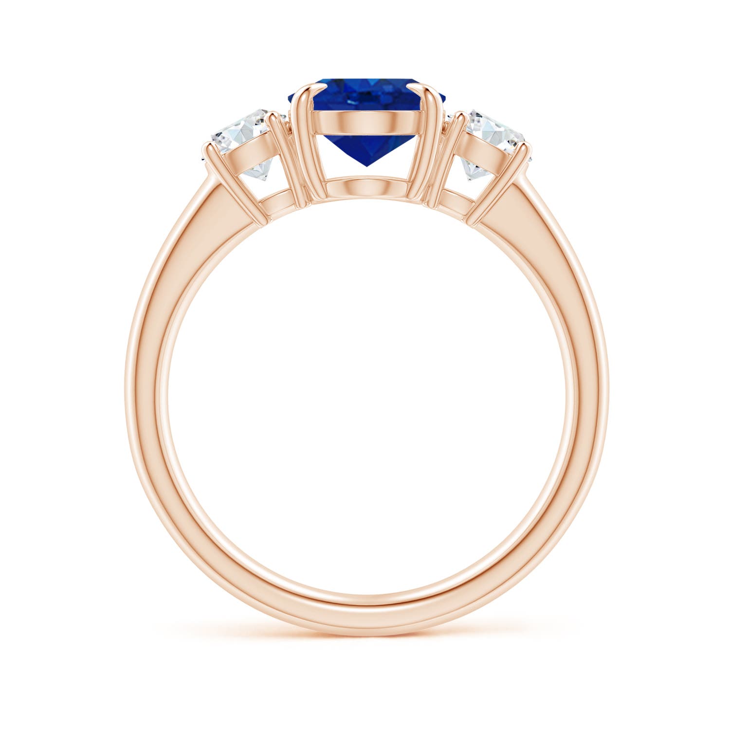 AAA - Blue Sapphire / 2.46 CT / 14 KT Rose Gold