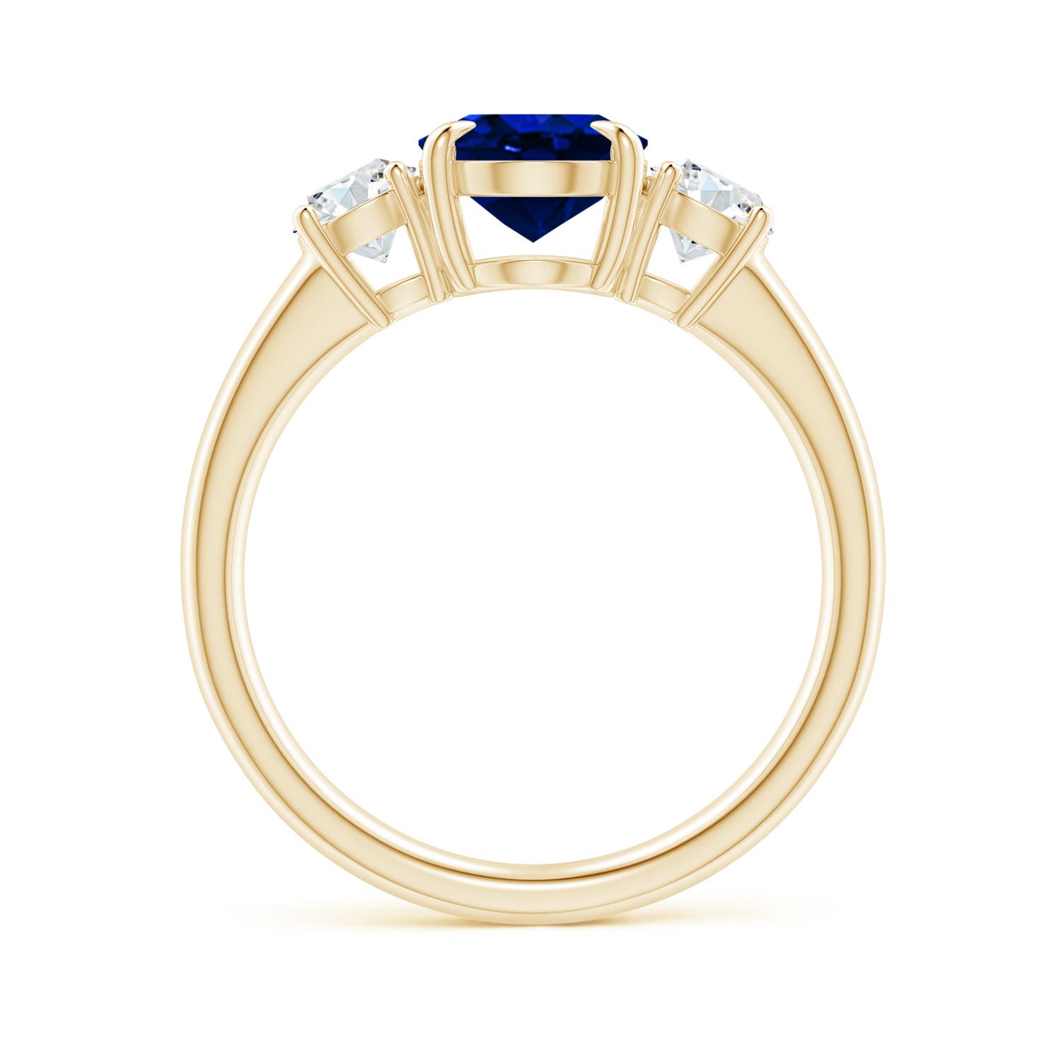 AAAA - Blue Sapphire / 2.46 CT / 14 KT Yellow Gold