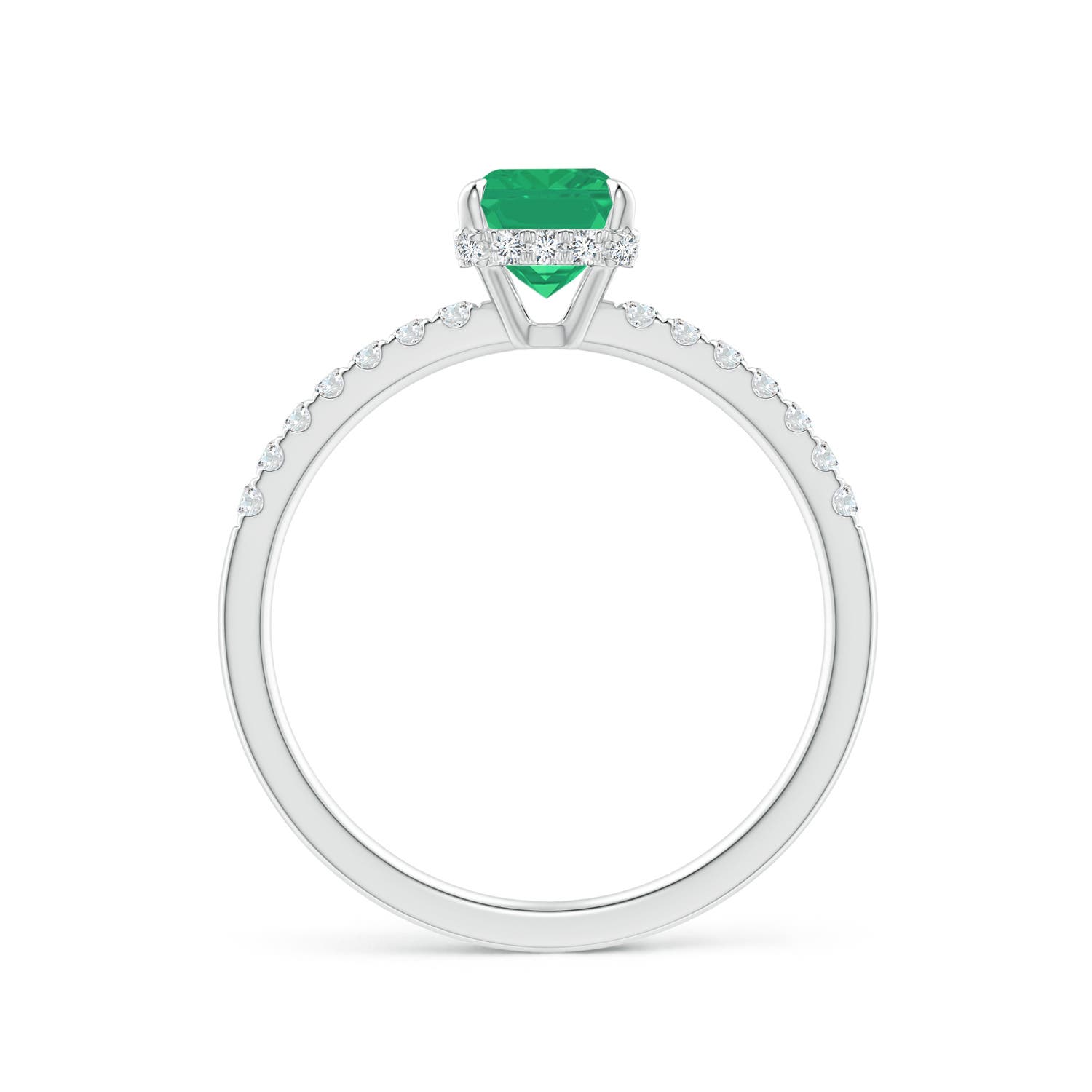 A - Emerald / 1.2 CT / 14 KT White Gold