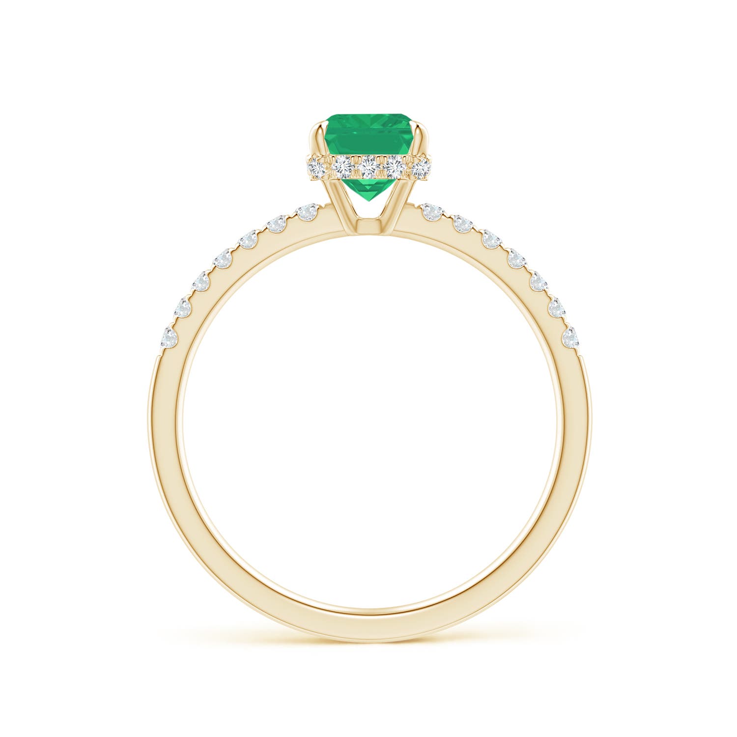 A - Emerald / 1.2 CT / 14 KT Yellow Gold