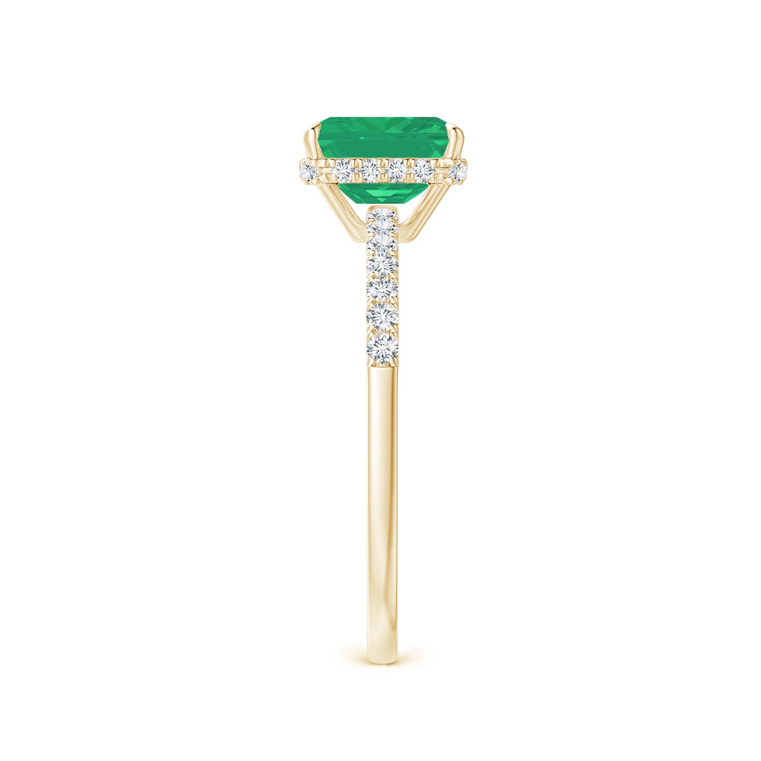 A - Emerald / 1.2 CT / 14 KT Yellow Gold