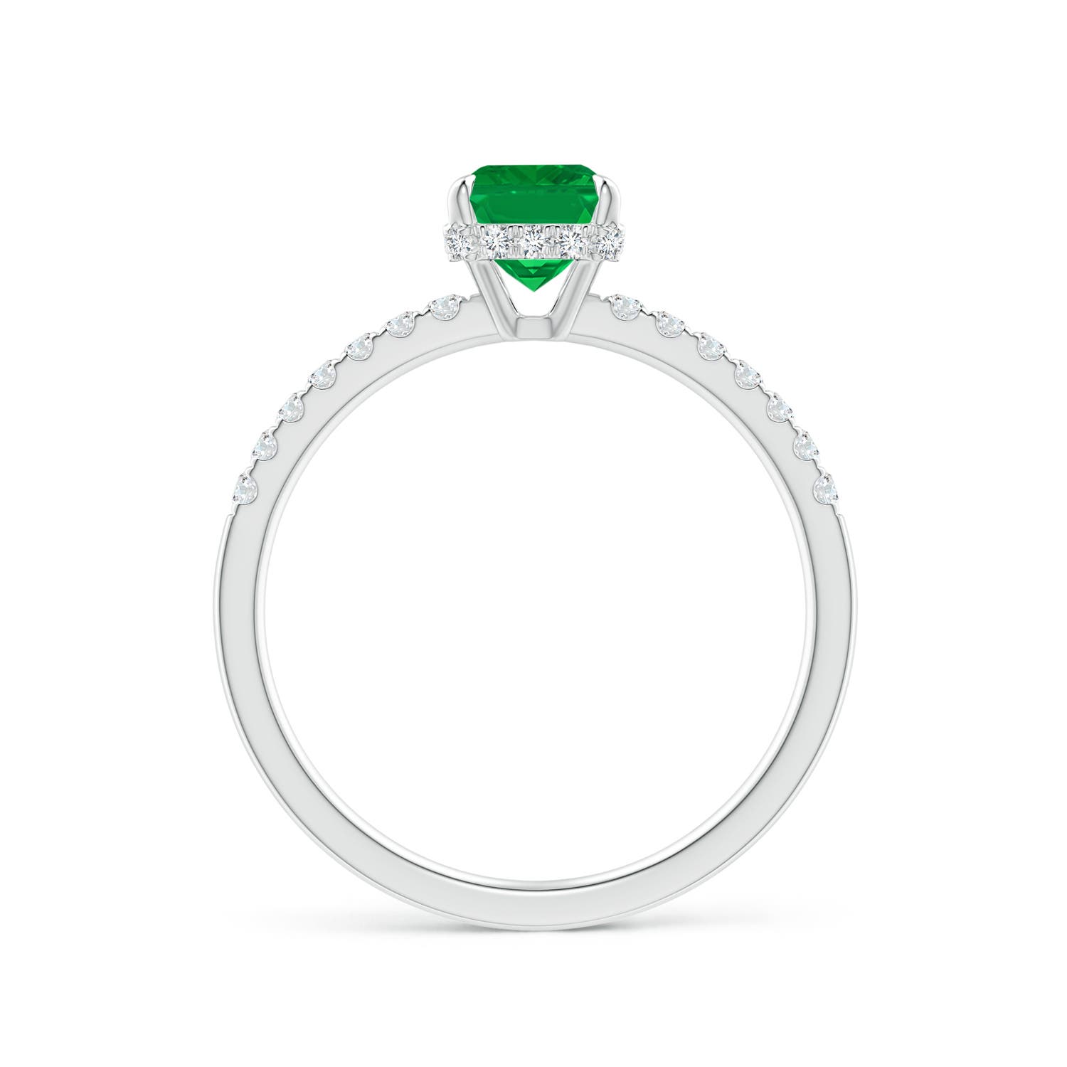 AA - Emerald / 1.2 CT / 14 KT White Gold