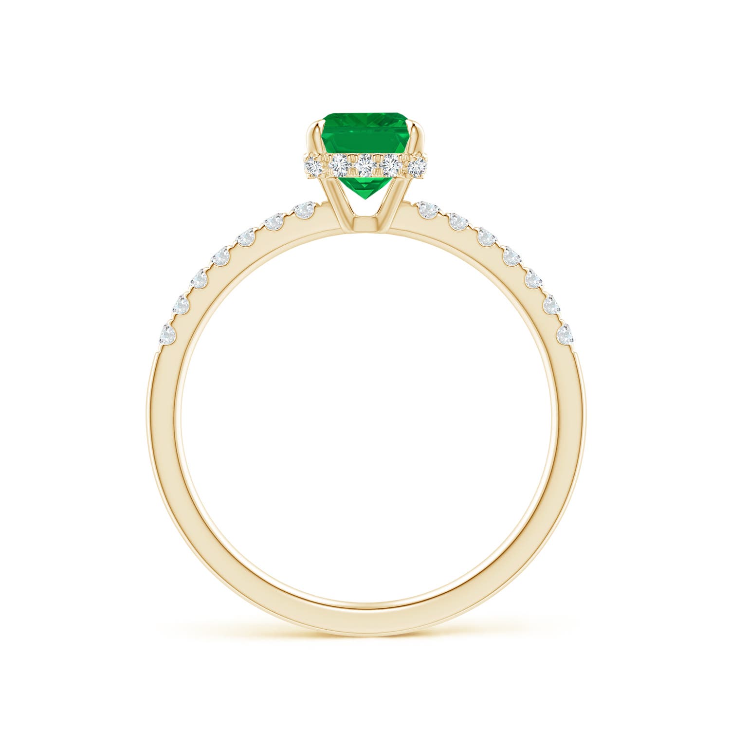 AA - Emerald / 1.2 CT / 14 KT Yellow Gold