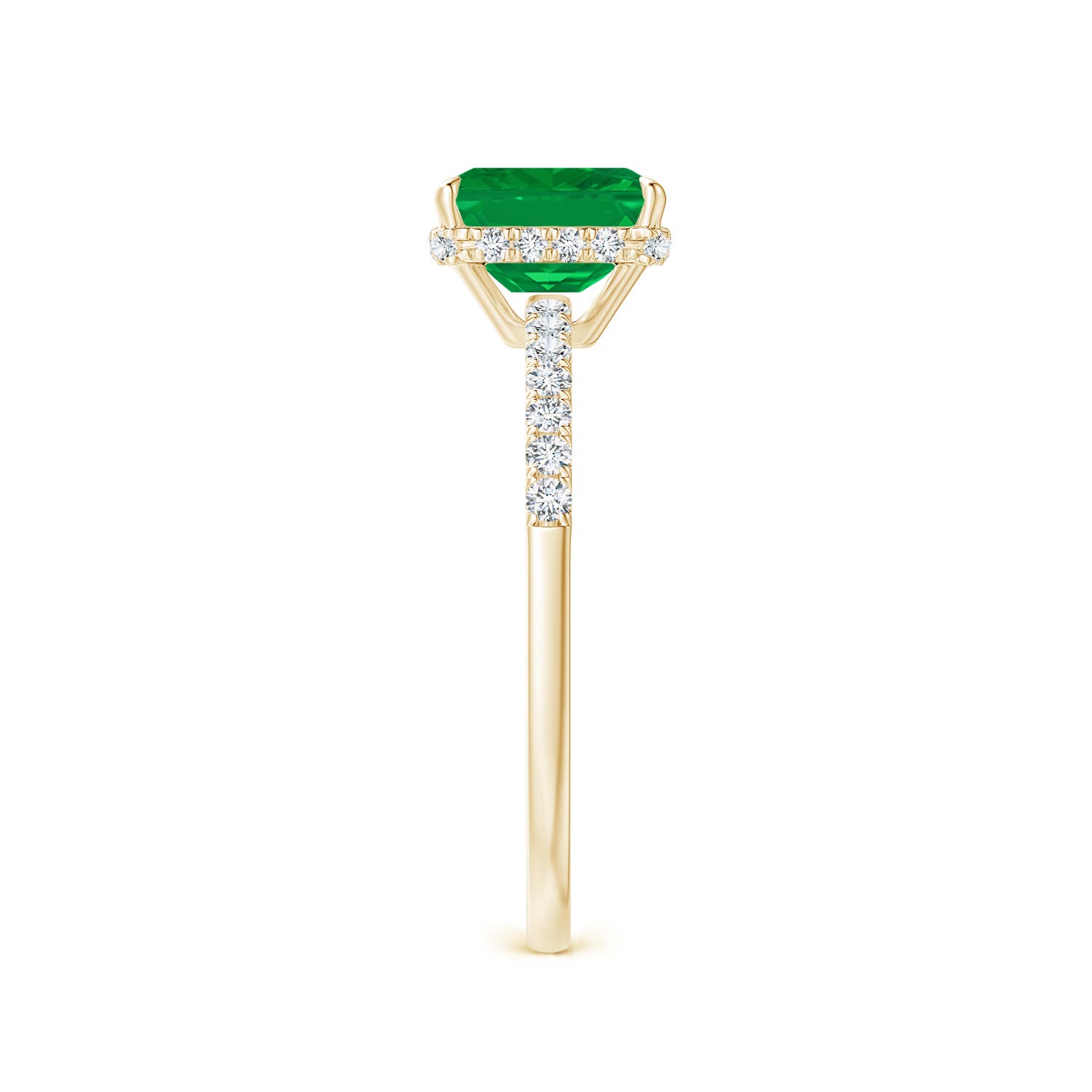 AA - Emerald / 1.2 CT / 14 KT Yellow Gold