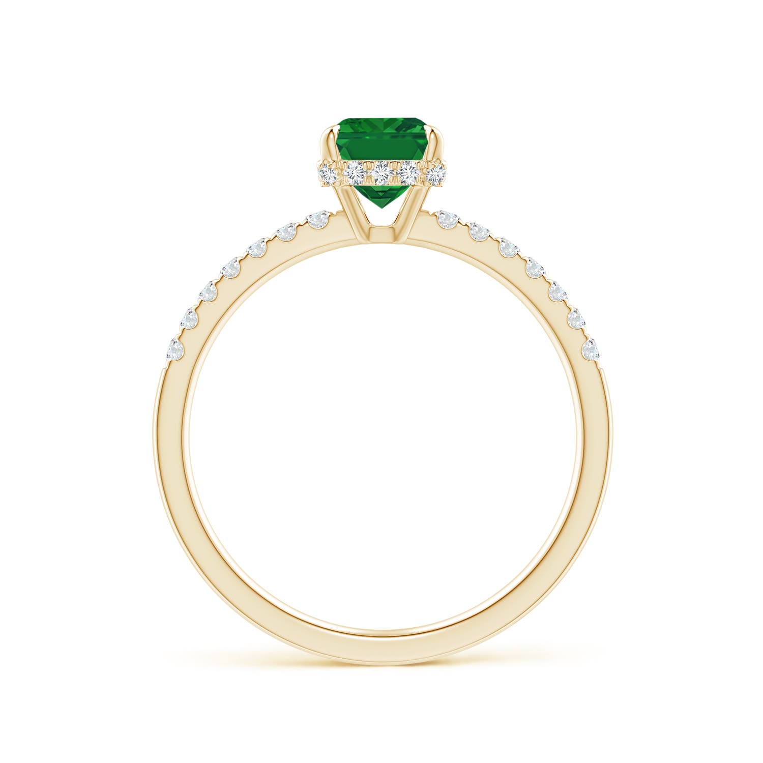 AAA - Emerald / 1.2 CT / 14 KT Yellow Gold