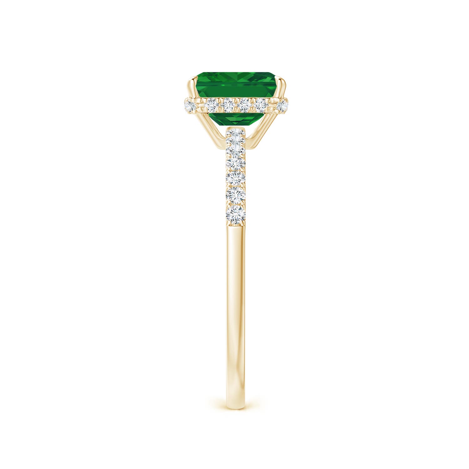 AAA - Emerald / 1.2 CT / 14 KT Yellow Gold