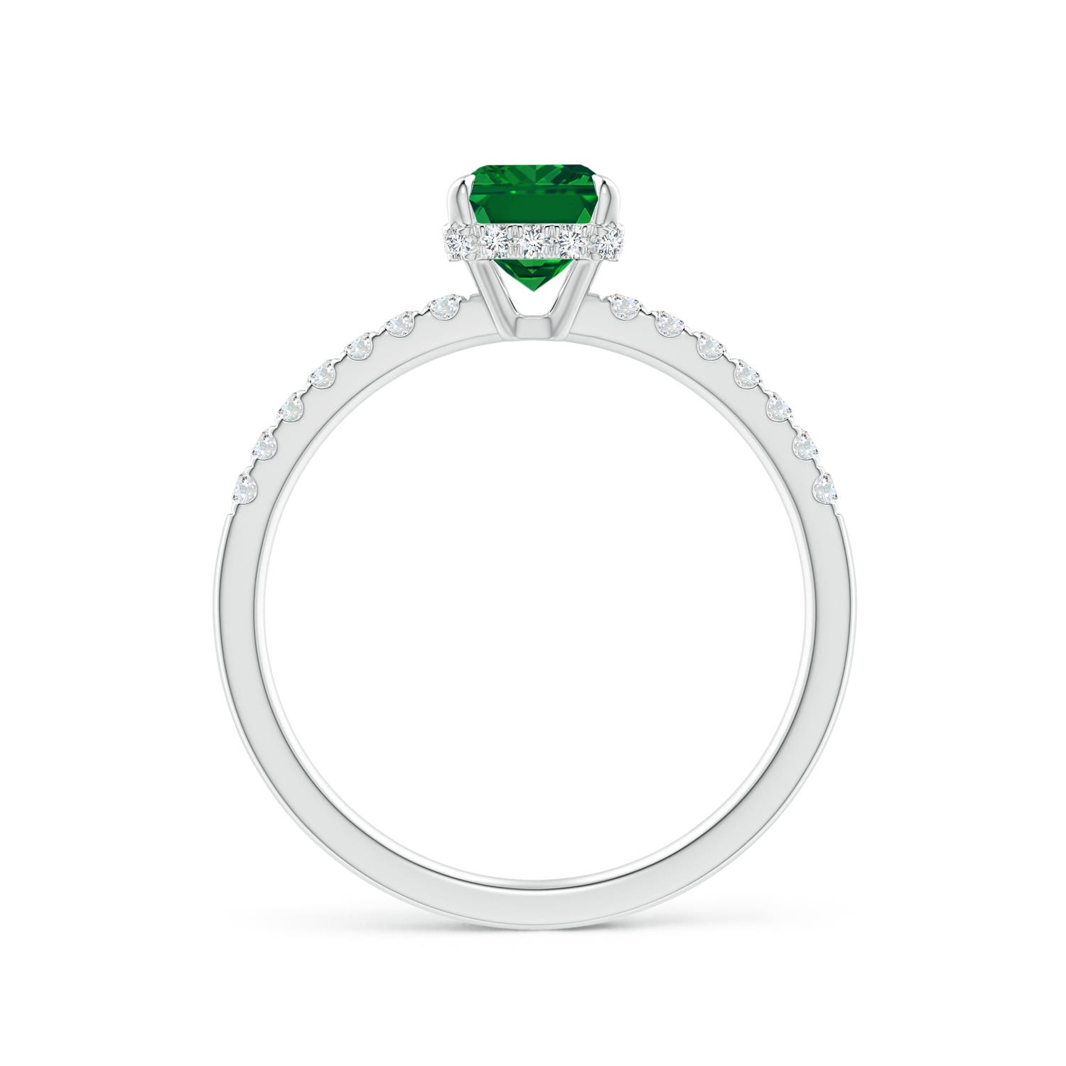 AAAA - Emerald / 1.2 CT / 14 KT White Gold