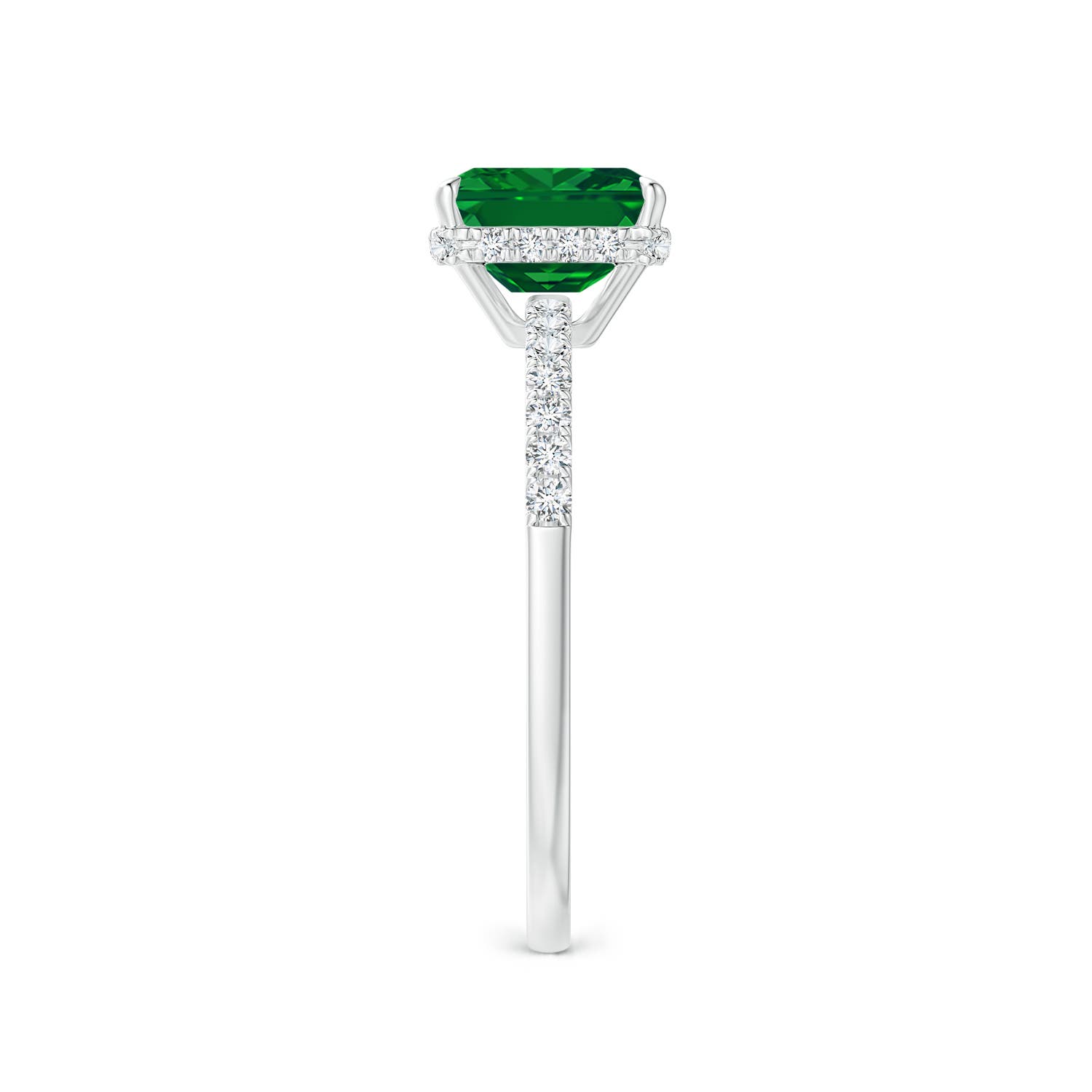 AAAA - Emerald / 1.2 CT / 14 KT White Gold