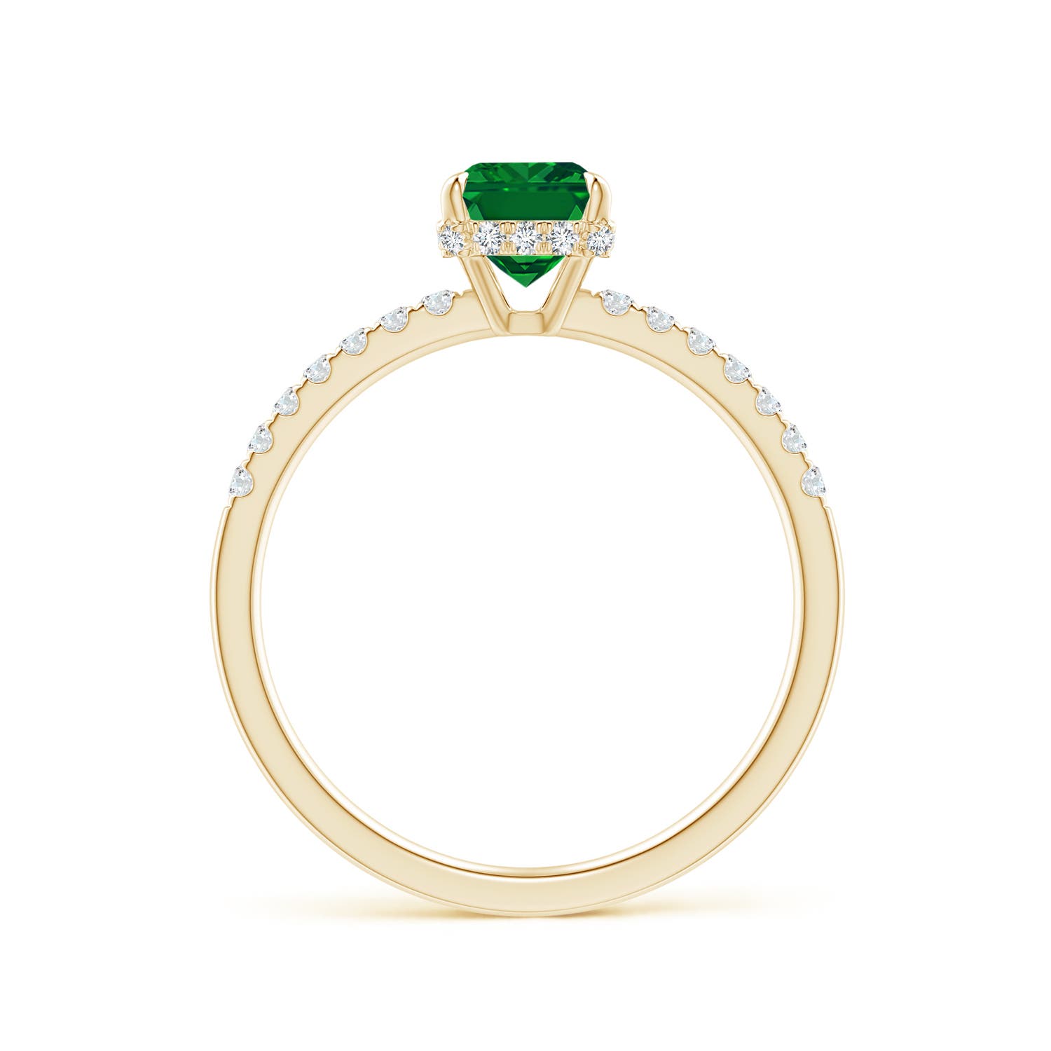 AAAA - Emerald / 1.2 CT / 14 KT Yellow Gold