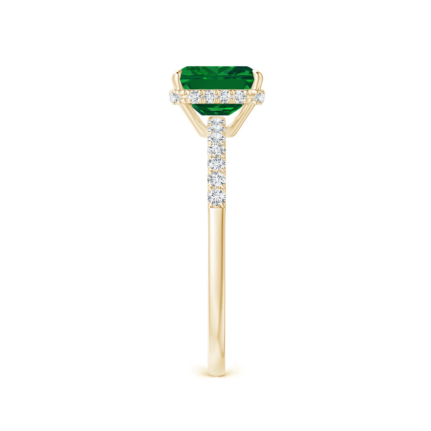 AAAA - Emerald / 1.2 CT / 14 KT Yellow Gold