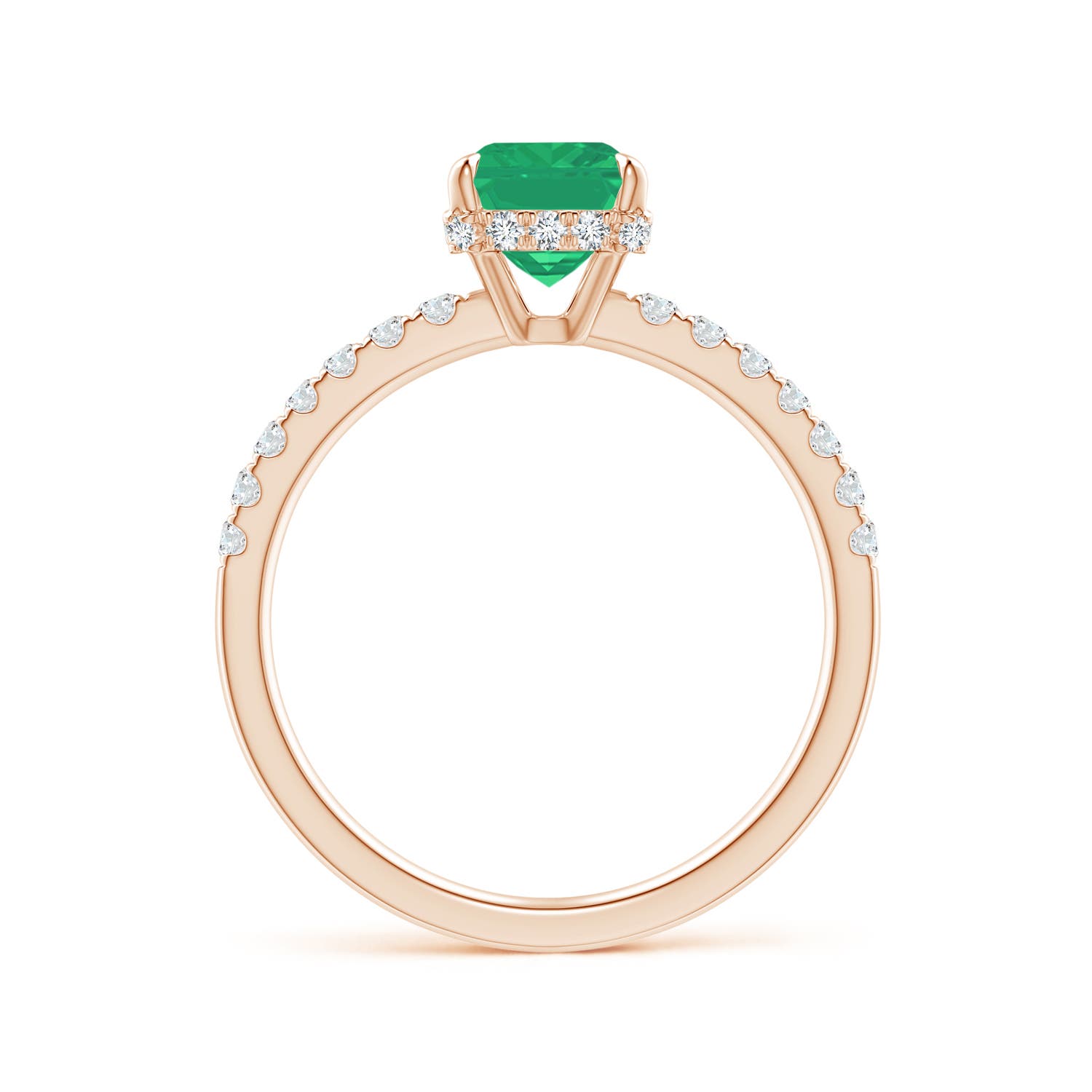 A - Emerald / 1.75 CT / 14 KT Rose Gold