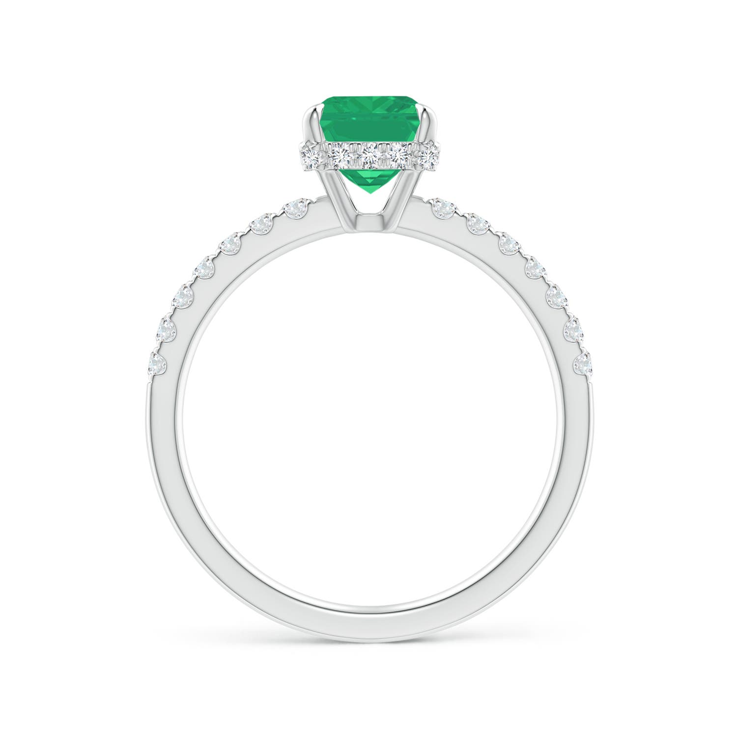 A - Emerald / 1.75 CT / 14 KT White Gold