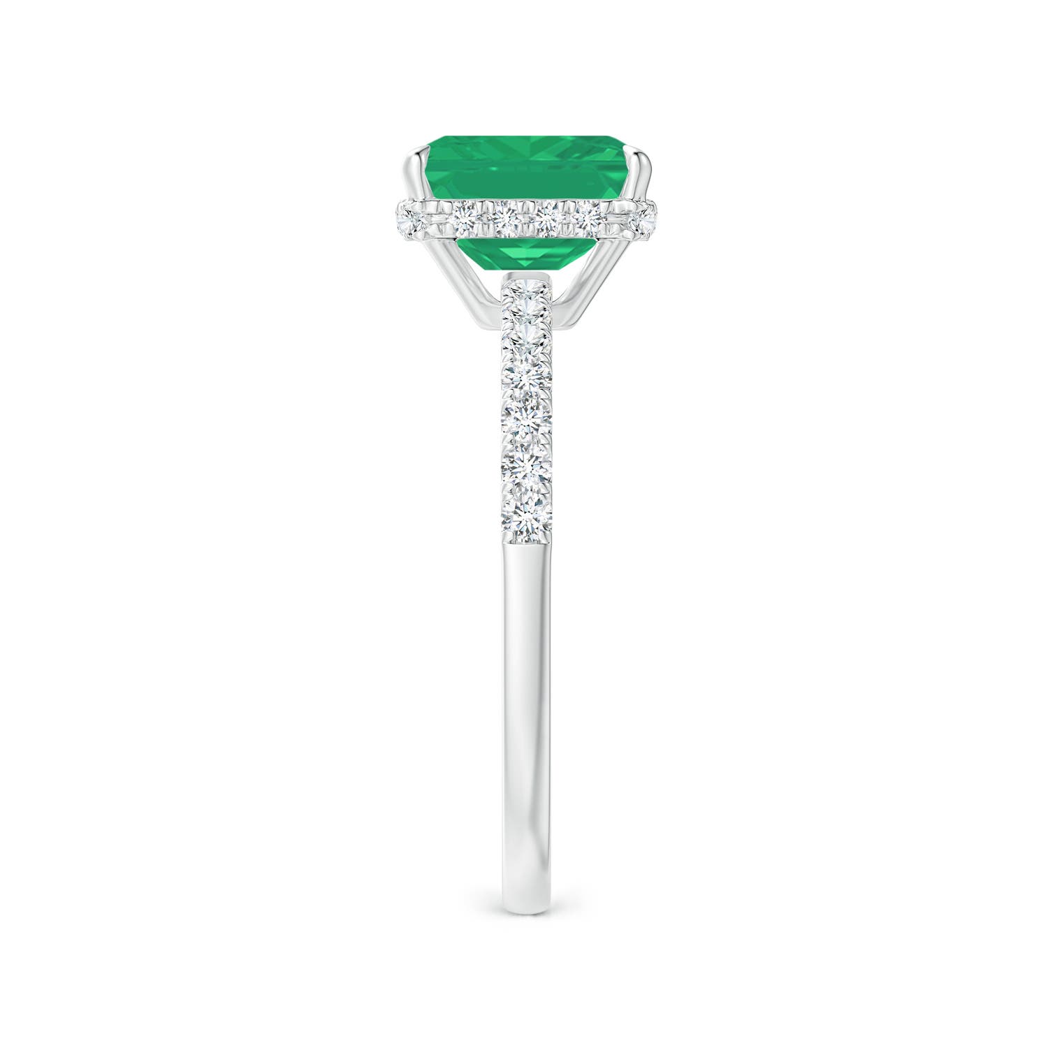 A - Emerald / 1.75 CT / 14 KT White Gold