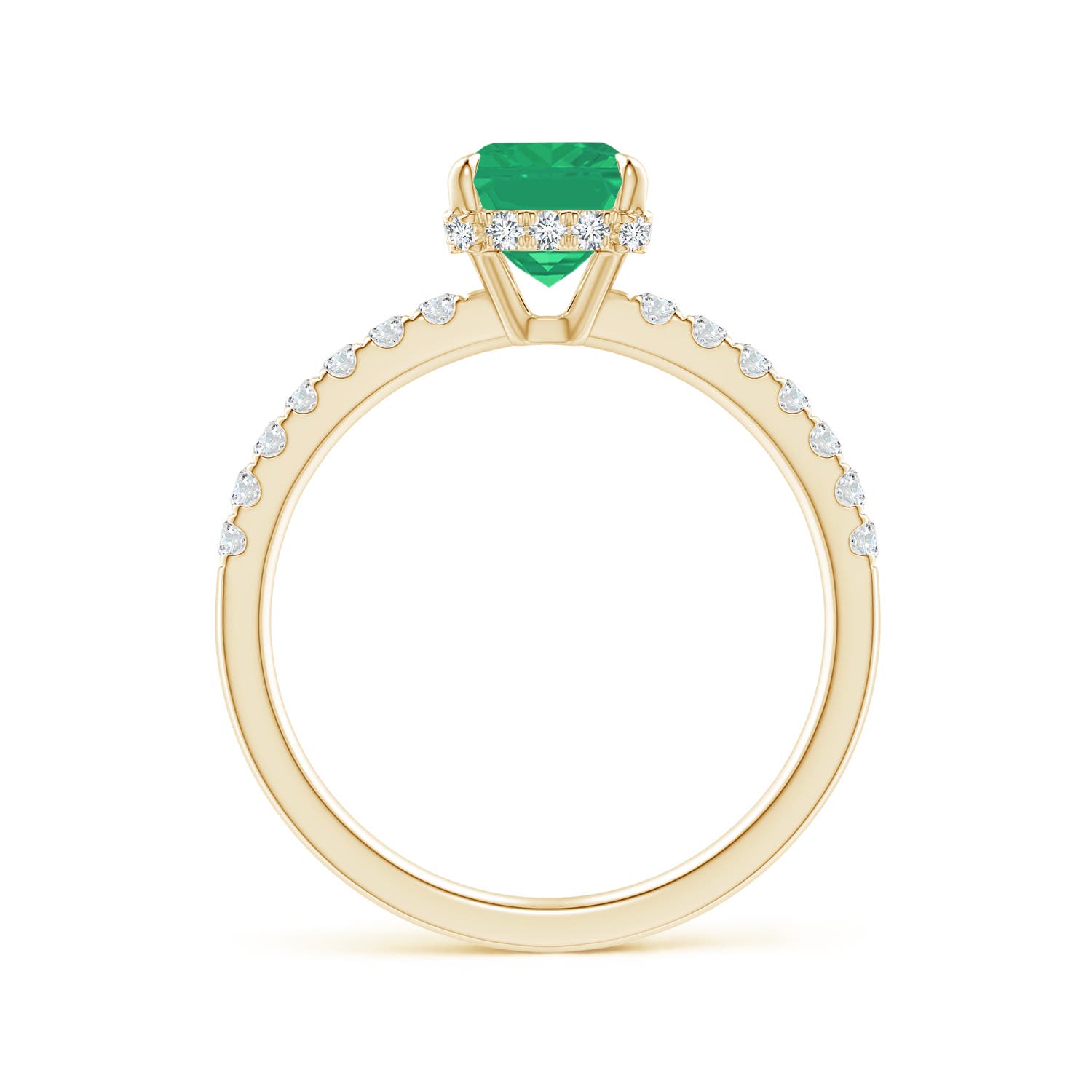 A - Emerald / 1.75 CT / 14 KT Yellow Gold