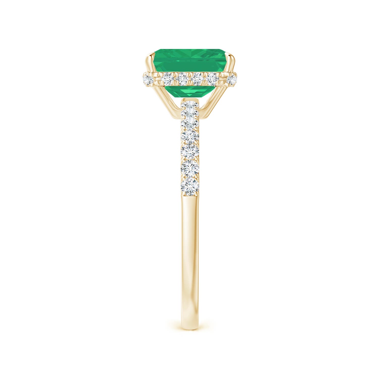 A - Emerald / 1.75 CT / 14 KT Yellow Gold