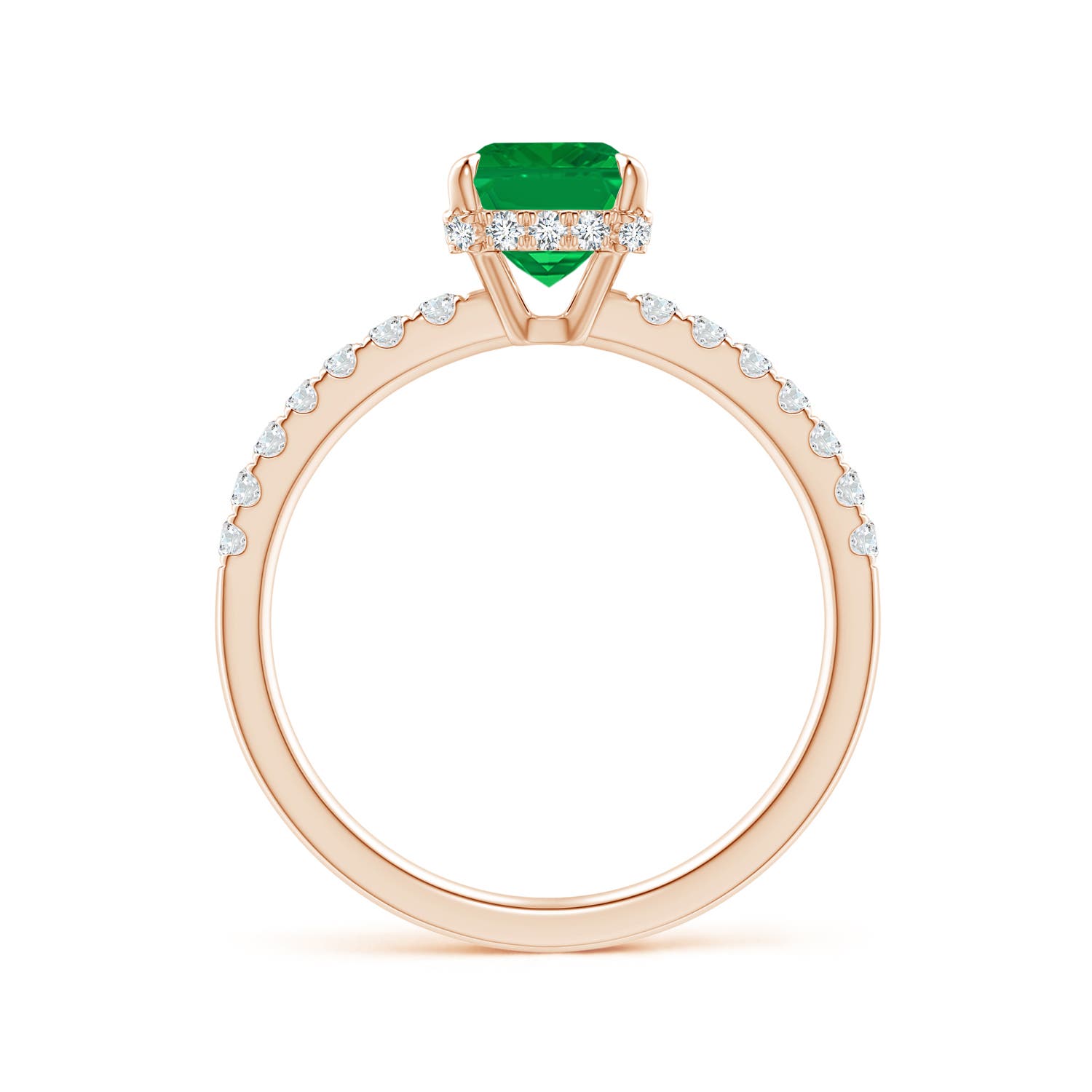 AA - Emerald / 1.75 CT / 14 KT Rose Gold