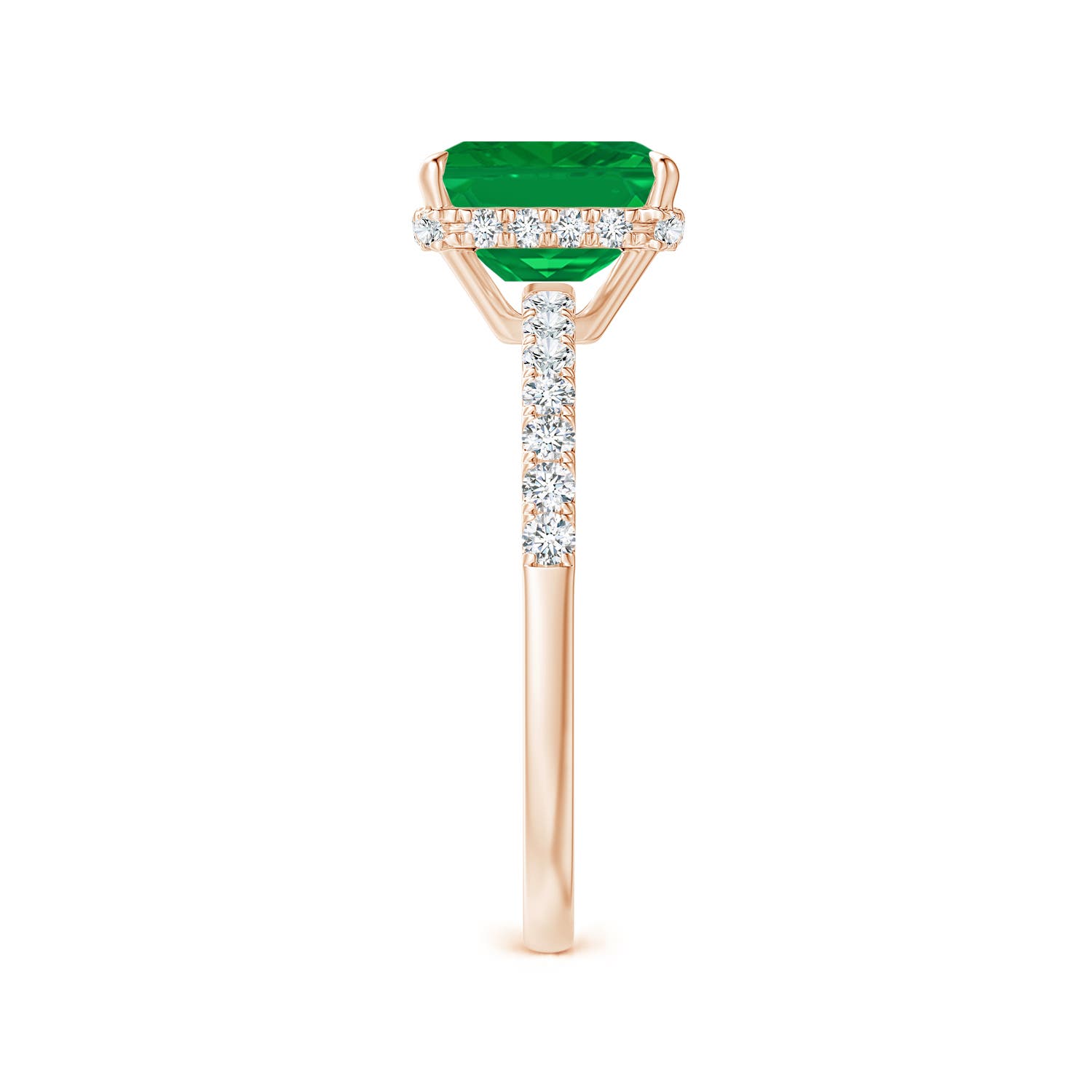 AA - Emerald / 1.75 CT / 14 KT Rose Gold