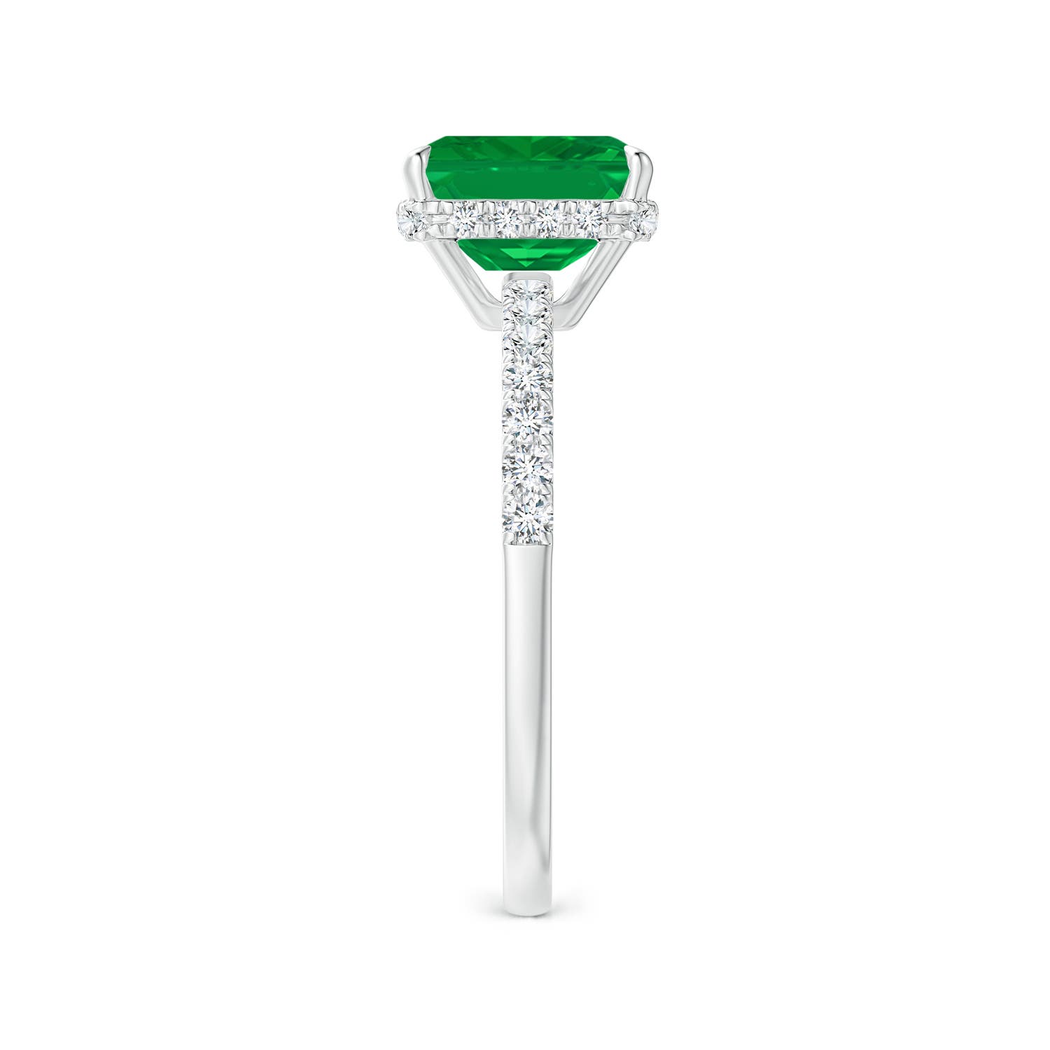 AA - Emerald / 1.75 CT / 14 KT White Gold