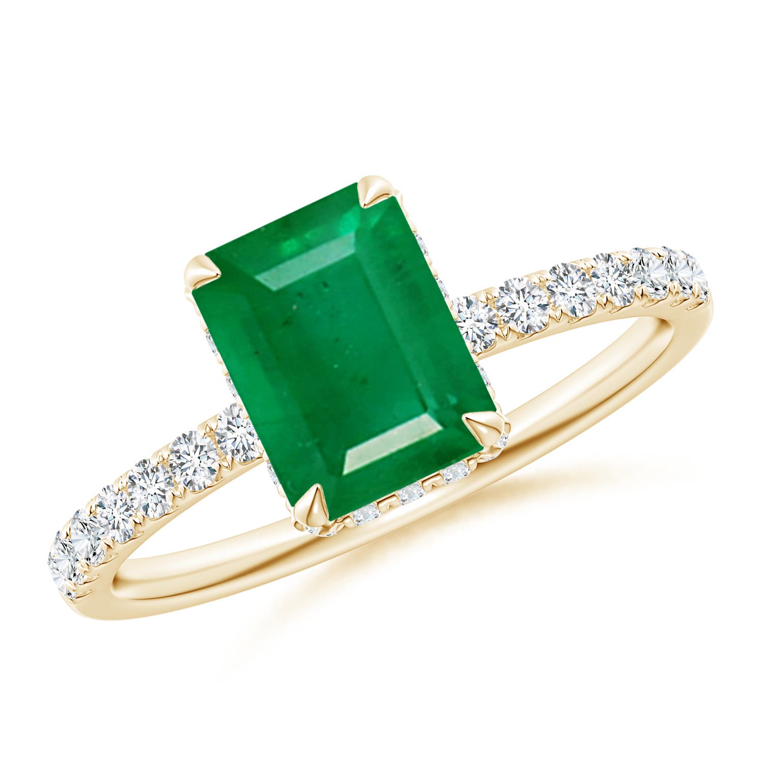 AA - Emerald / 1.75 CT / 14 KT Yellow Gold