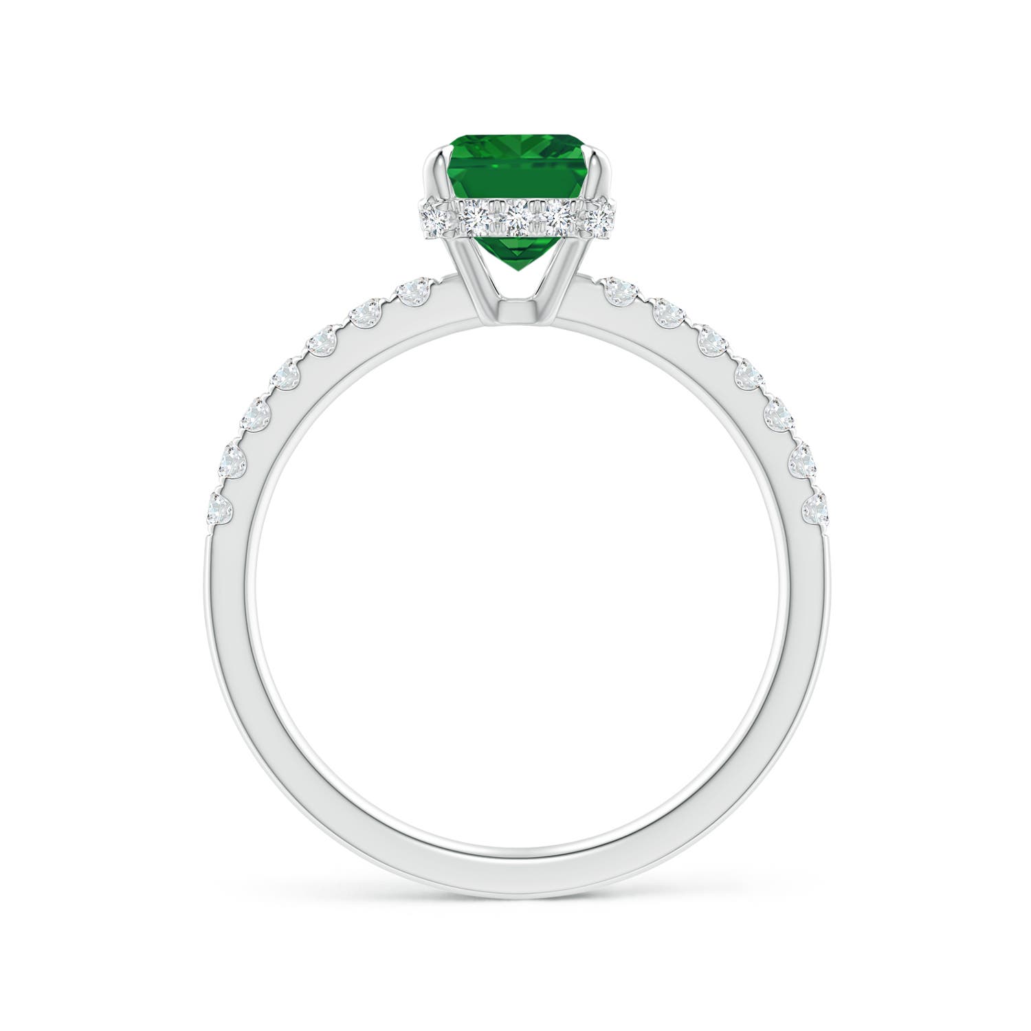 AAA - Emerald / 1.75 CT / 14 KT White Gold