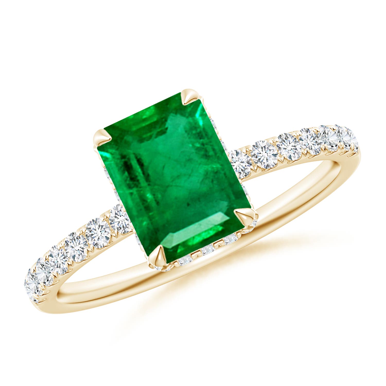 AAA - Emerald / 1.75 CT / 14 KT Yellow Gold