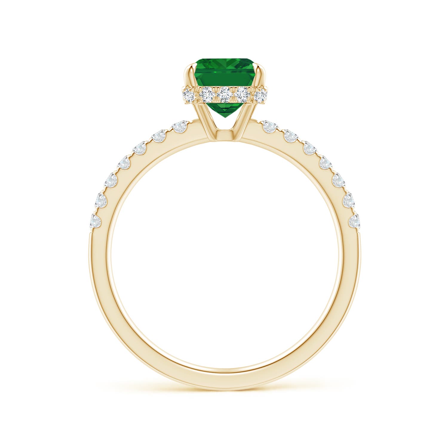 AAA - Emerald / 1.75 CT / 14 KT Yellow Gold